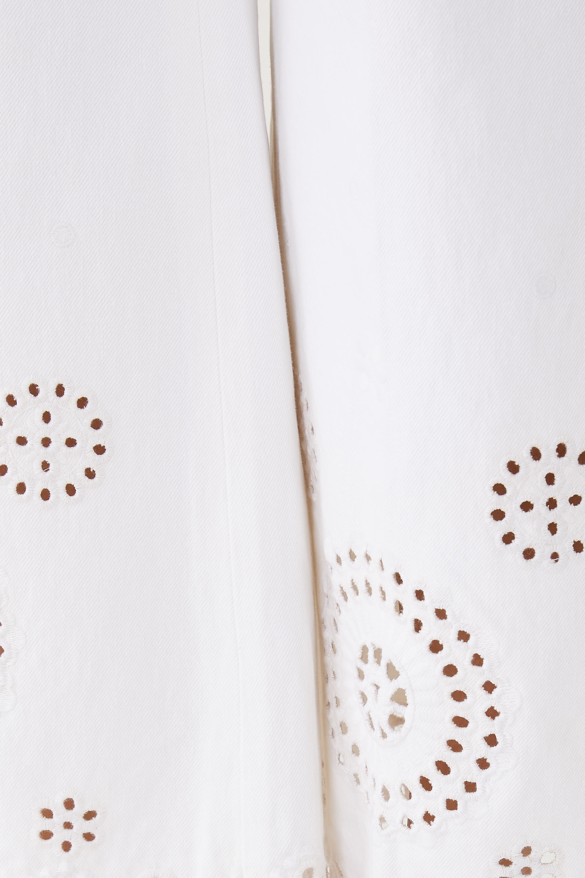 Eyelet Flare Pants