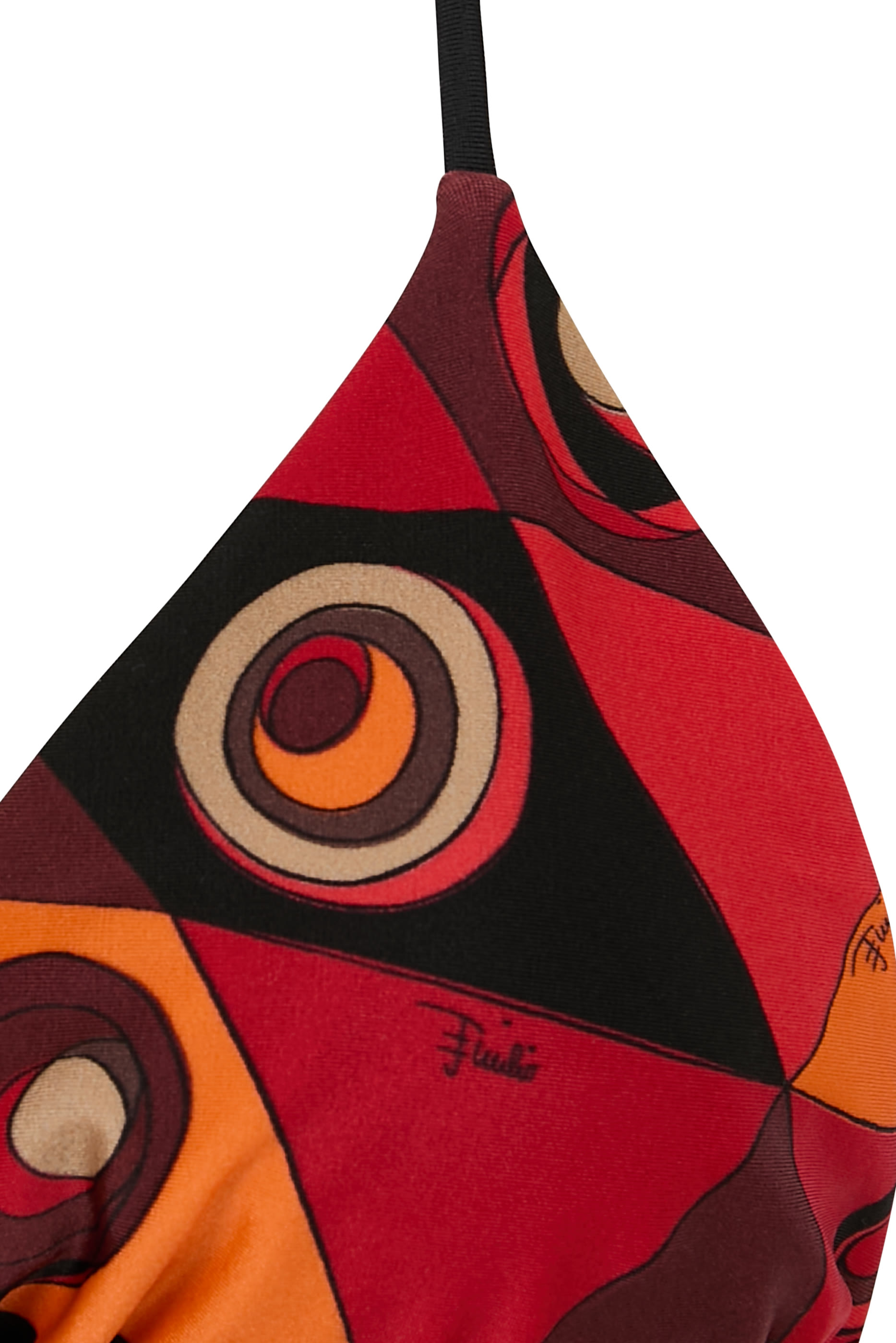 Occhi Print Triangle Bikini Top