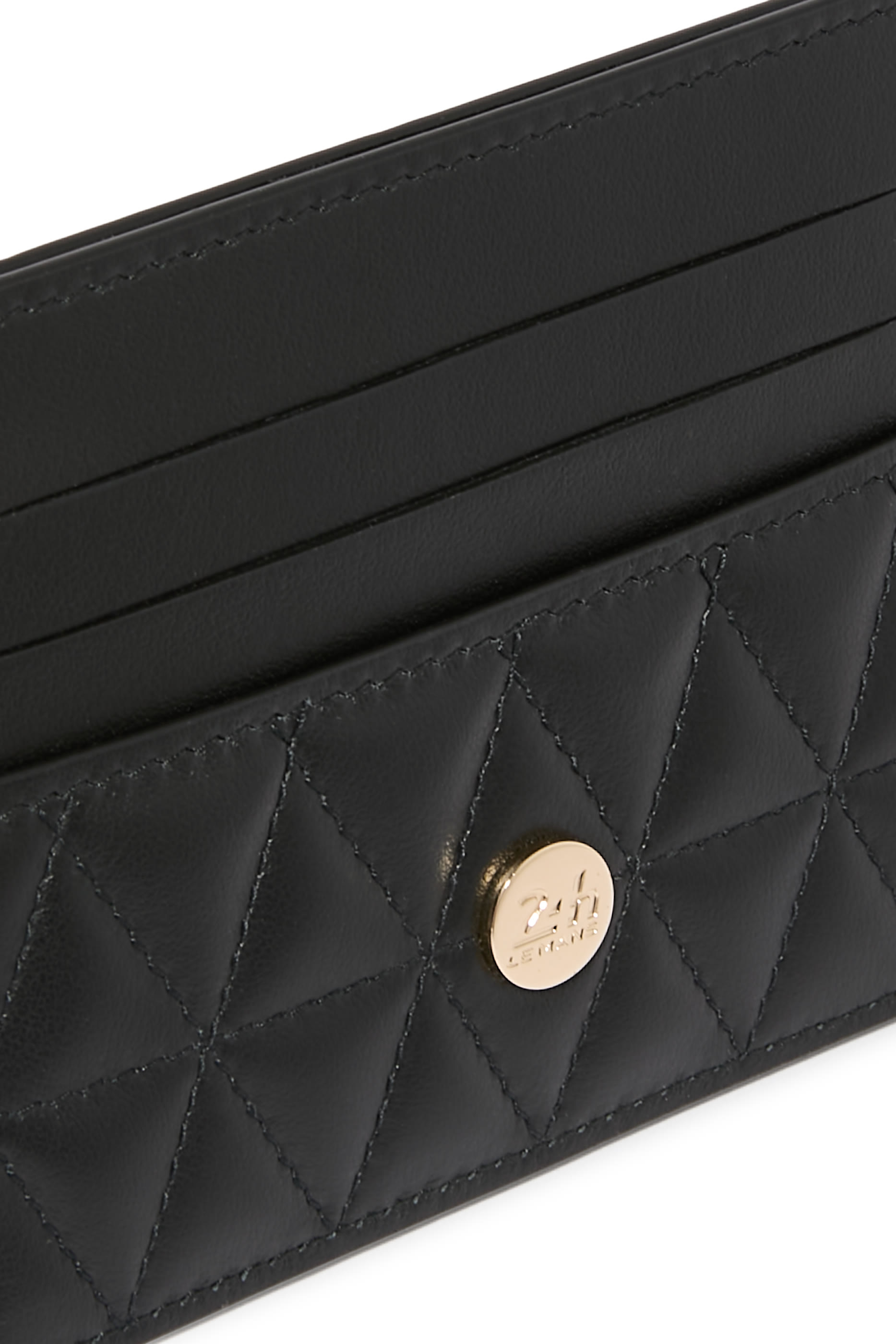 24H Du Mans Black Leather Card Holder