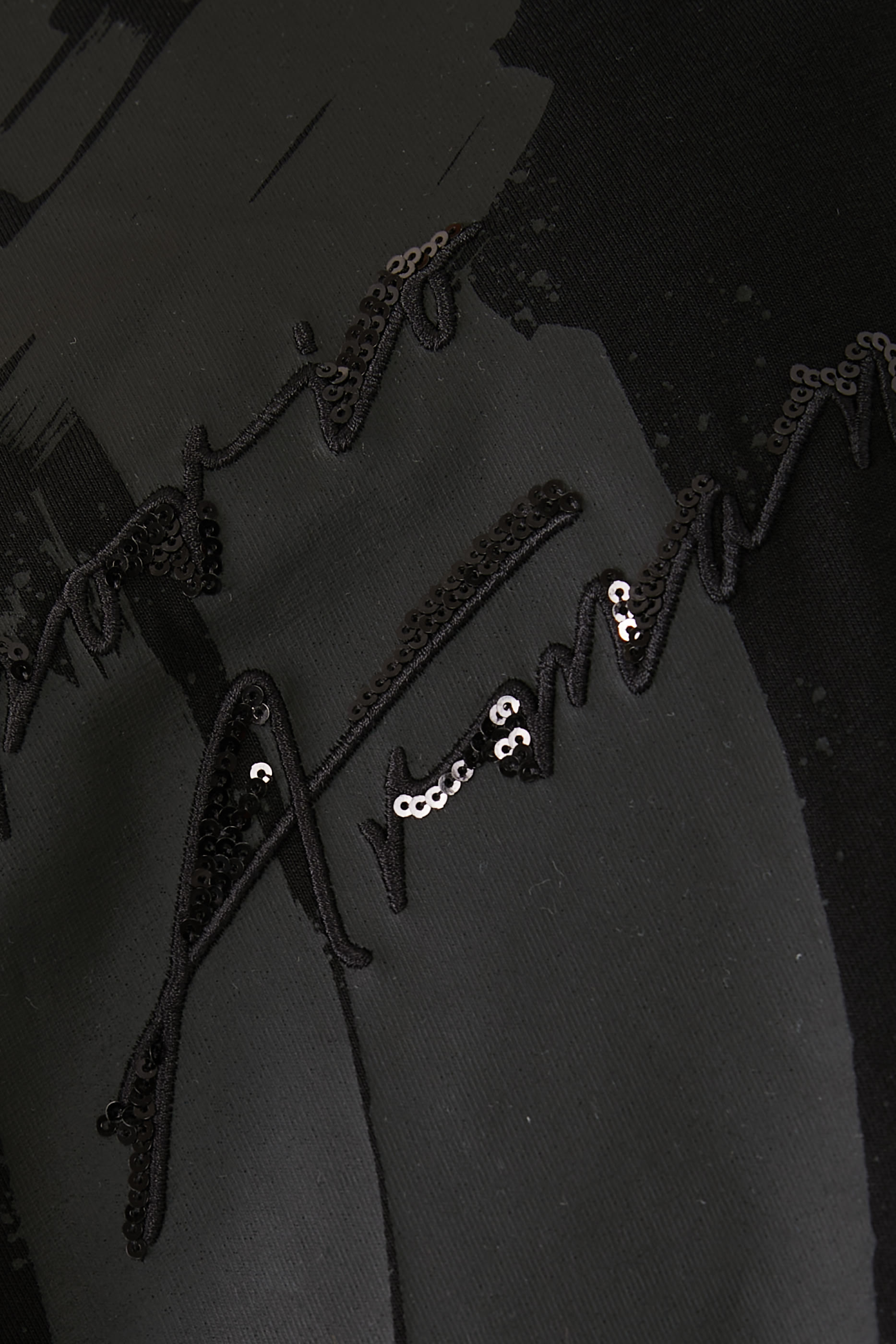 ASV Organic Jersey T-Shirt with Sequin Logo Print and Embroidery