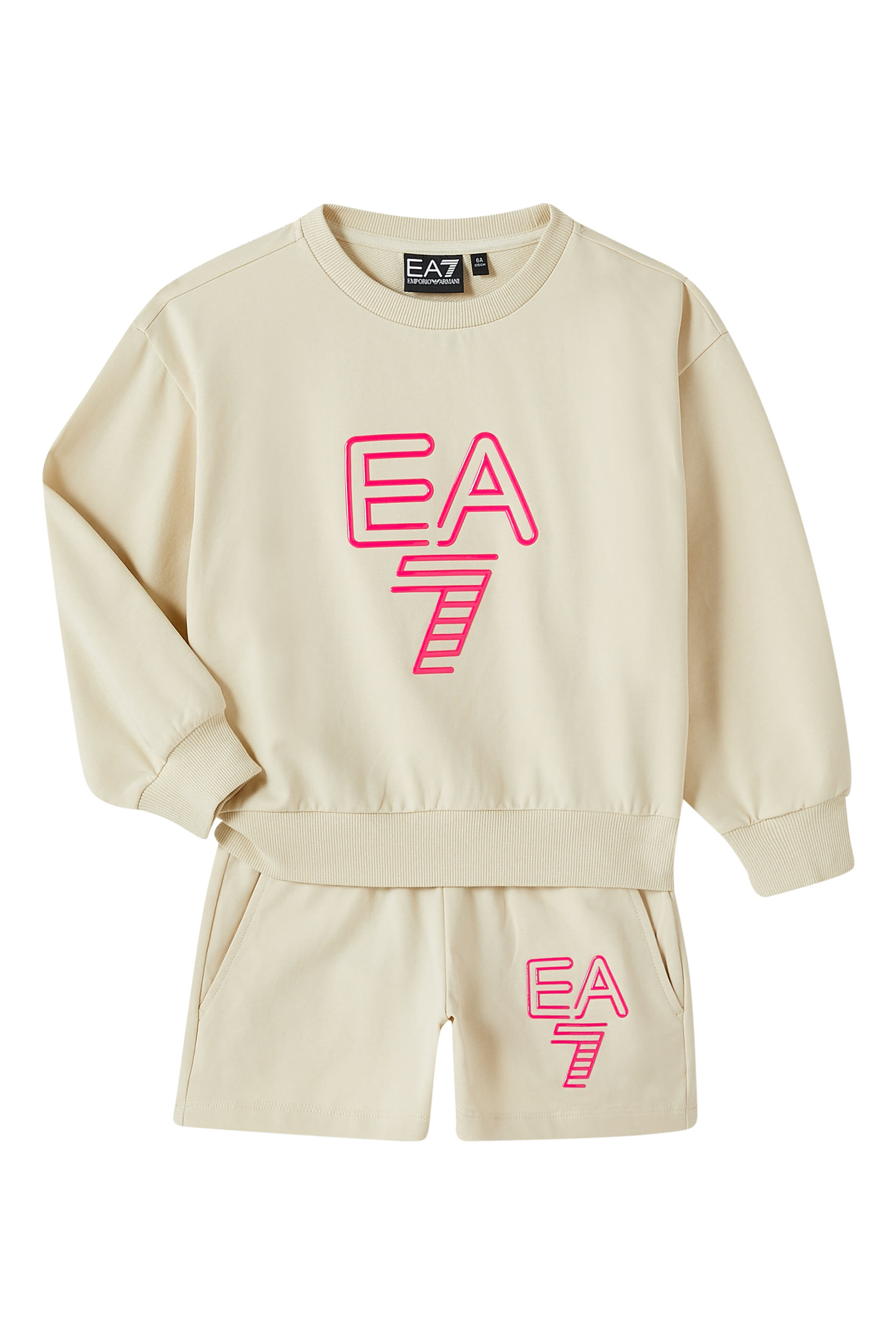 Kids EA7 Logo Shorts