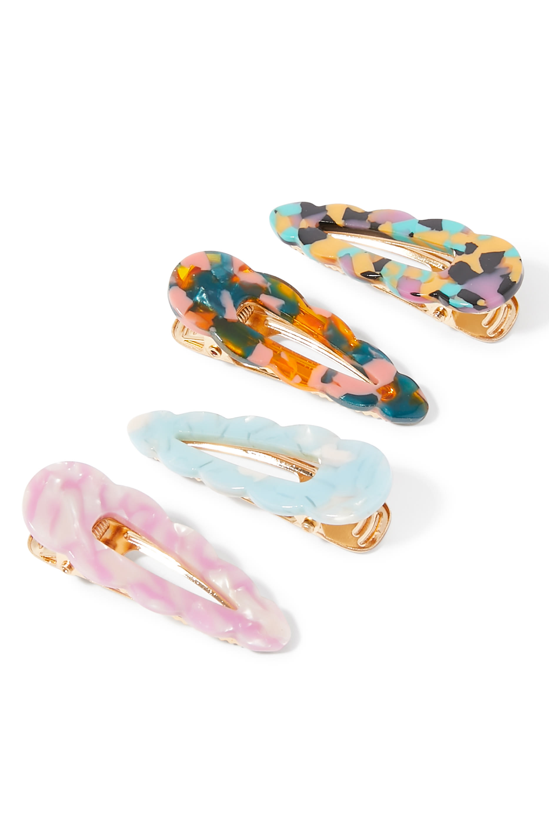 Kids Scalloped Acetate Clips