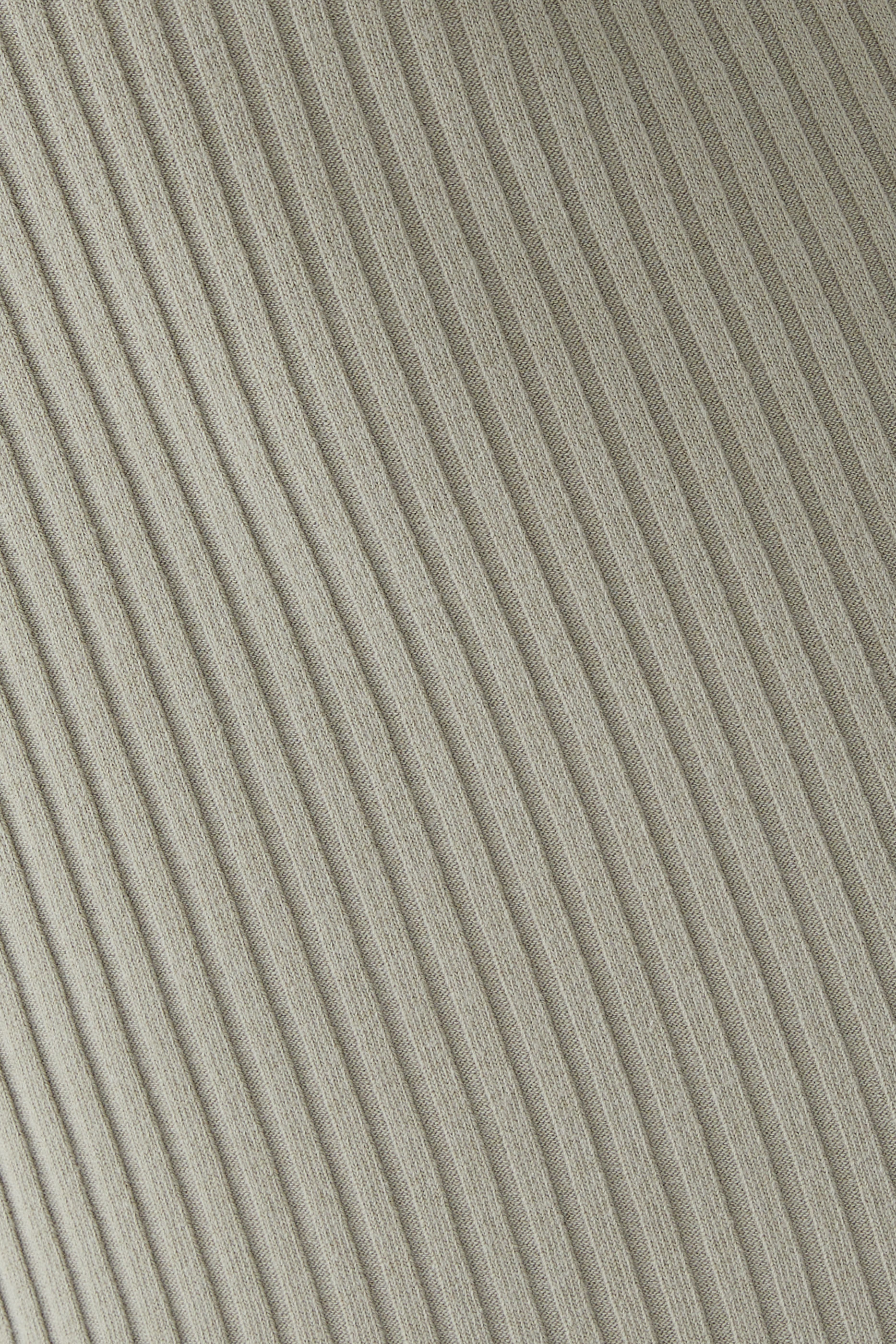 Ribbed Cotton-Blend High-Neck Dress