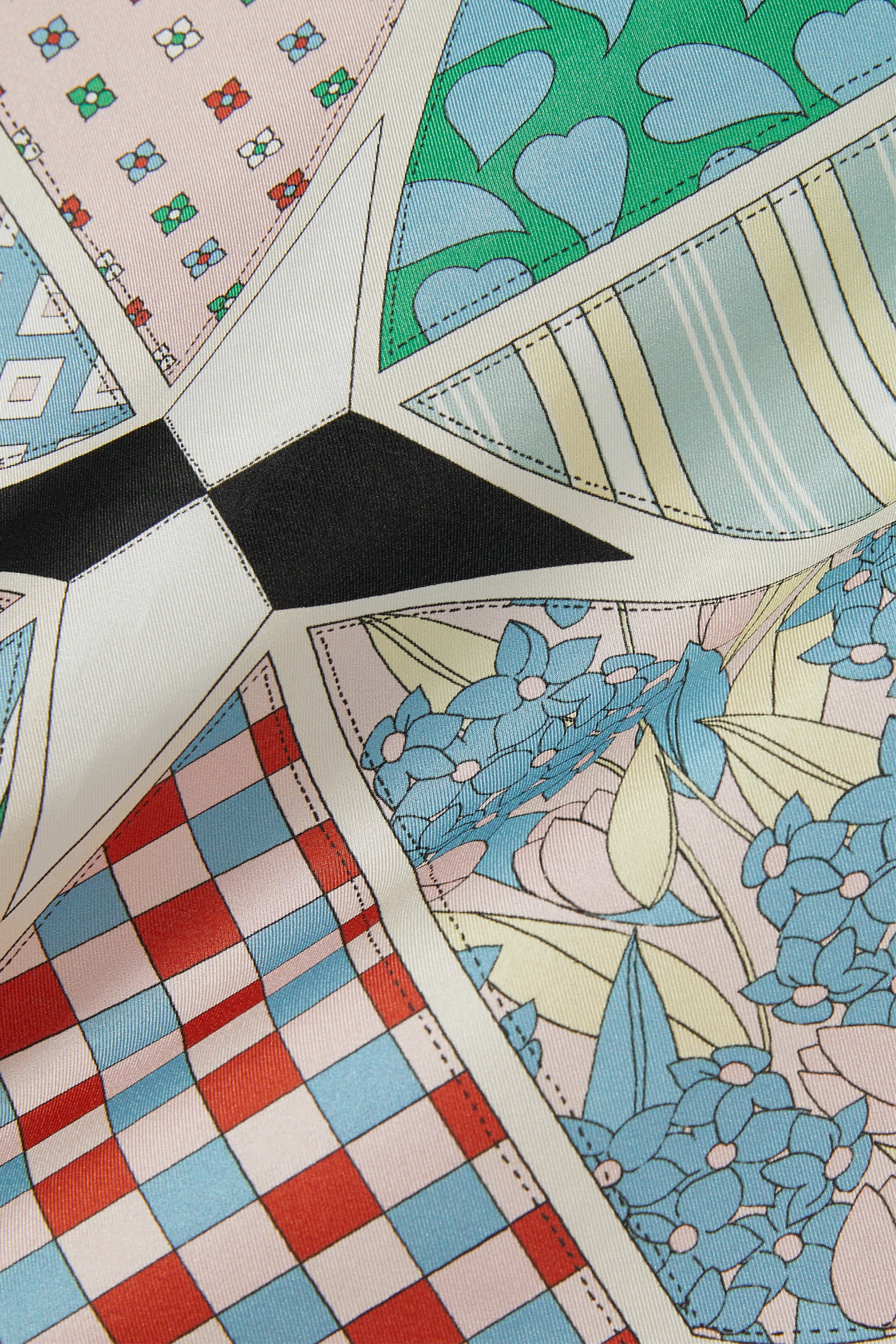 Repatched Silk Bandana 