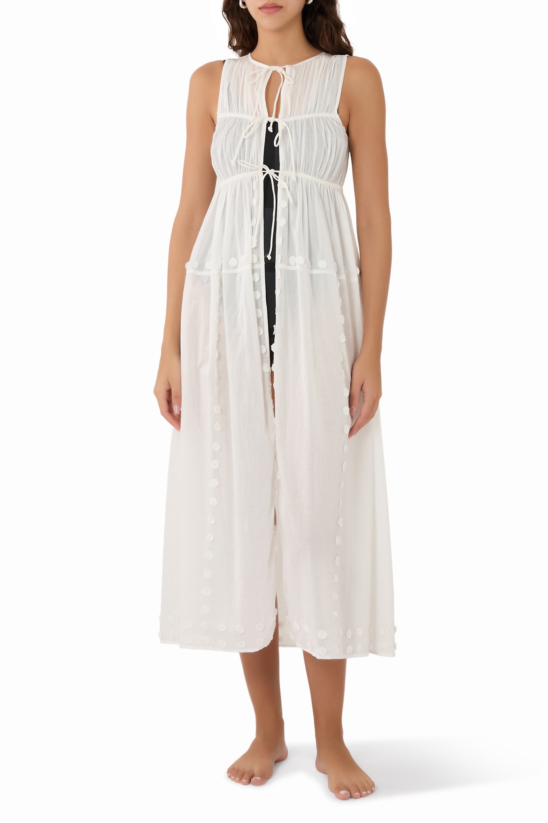 Gillian Sleeveless Dress Coverup
