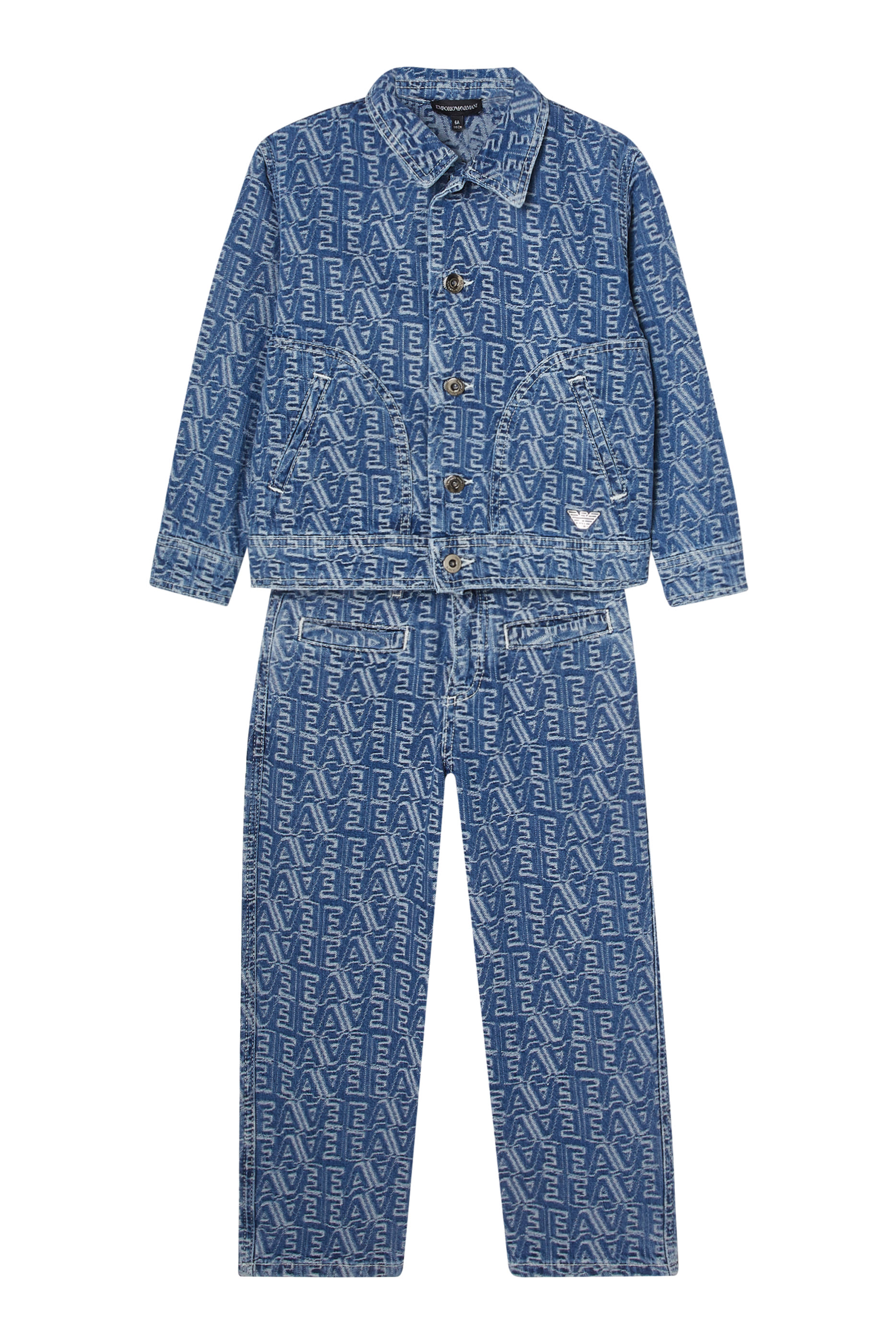 Kids All-Over EA Logo Jeans