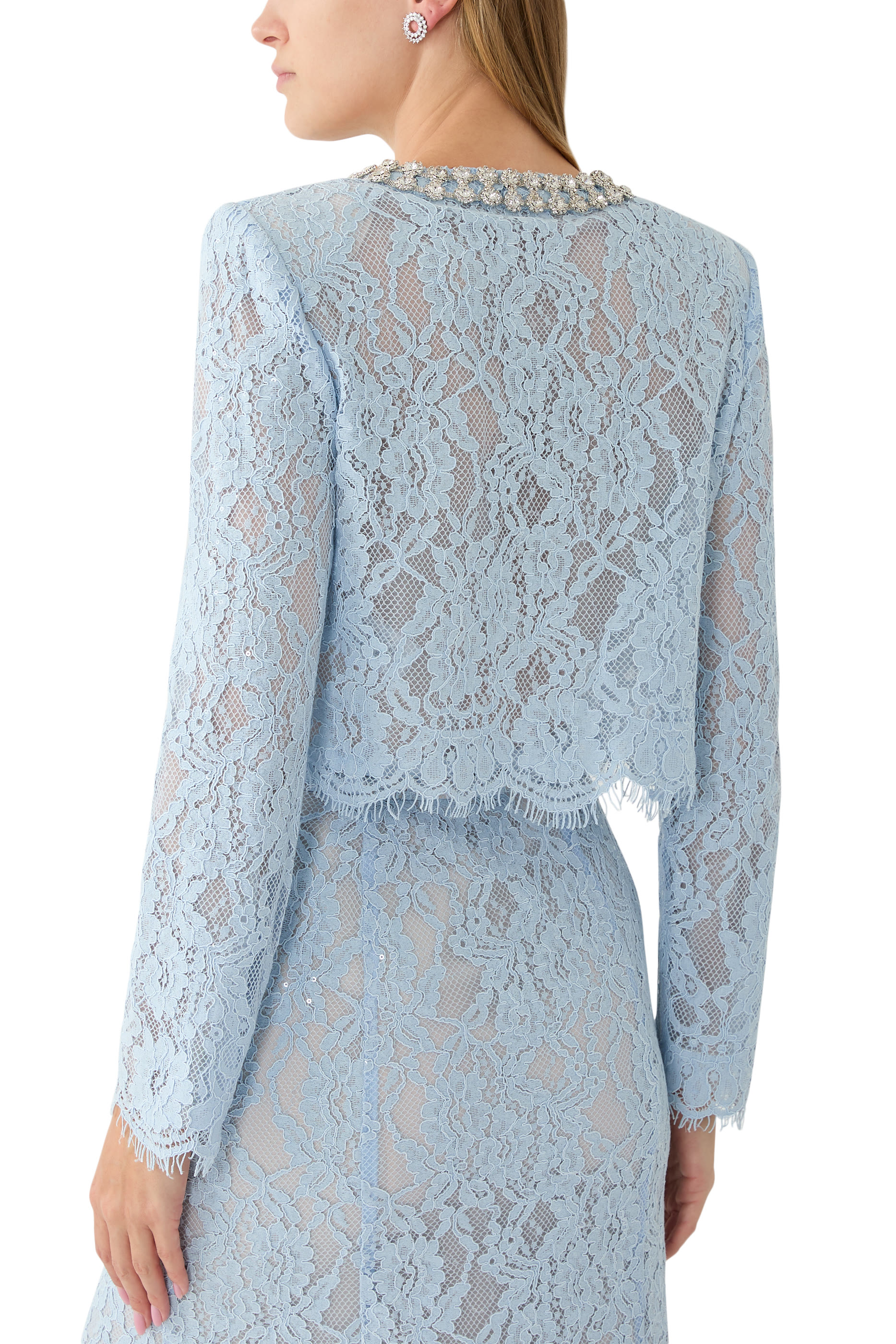 Lace Embellished Top