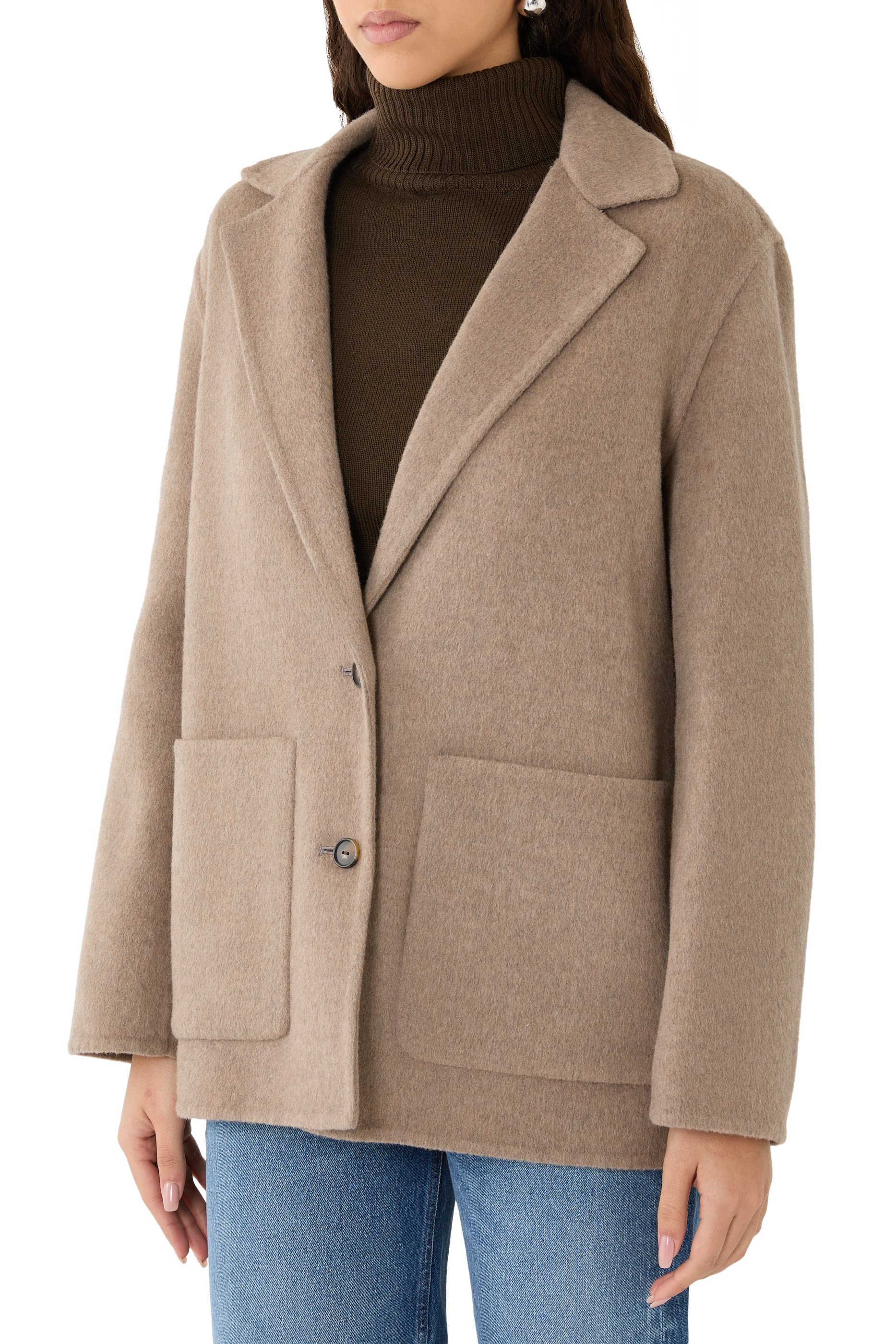 Double-Face Wool & Cashmere-Blend Blazer