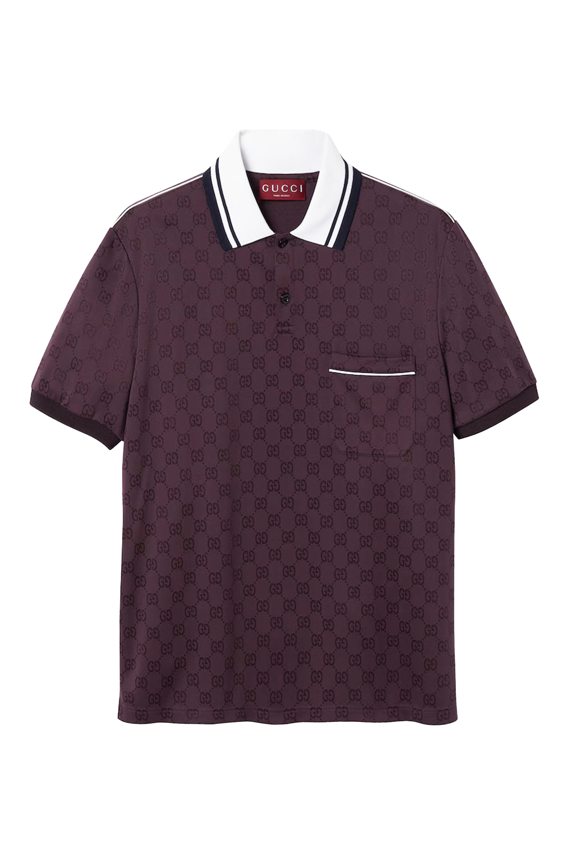 GG Nylon and Cotton Polo Shirt