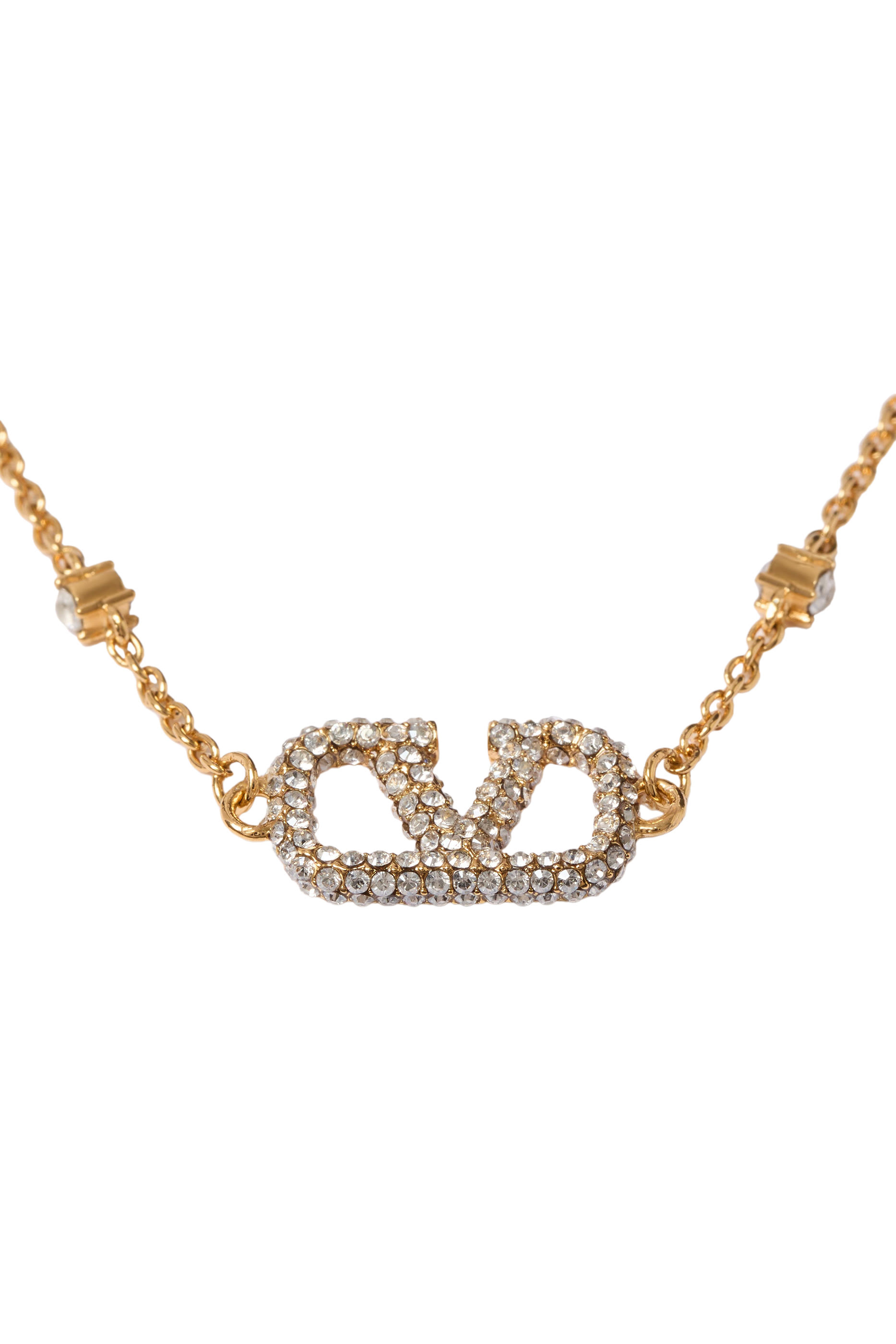 VLogo Signature Bracelet, 18k Gold & Swarovski Crystals&reg;, Beads