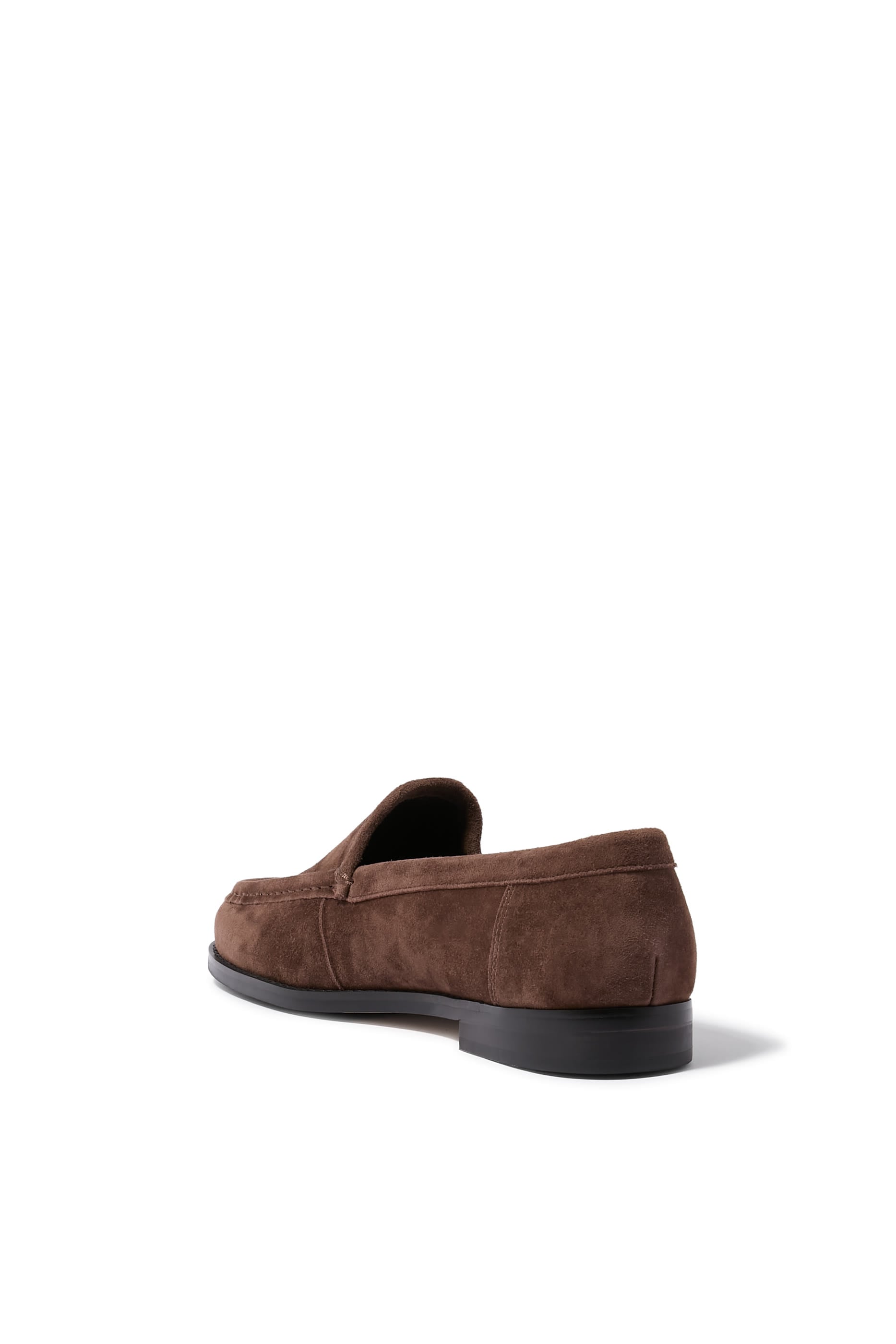 Zoe Espresso Suede Loafers