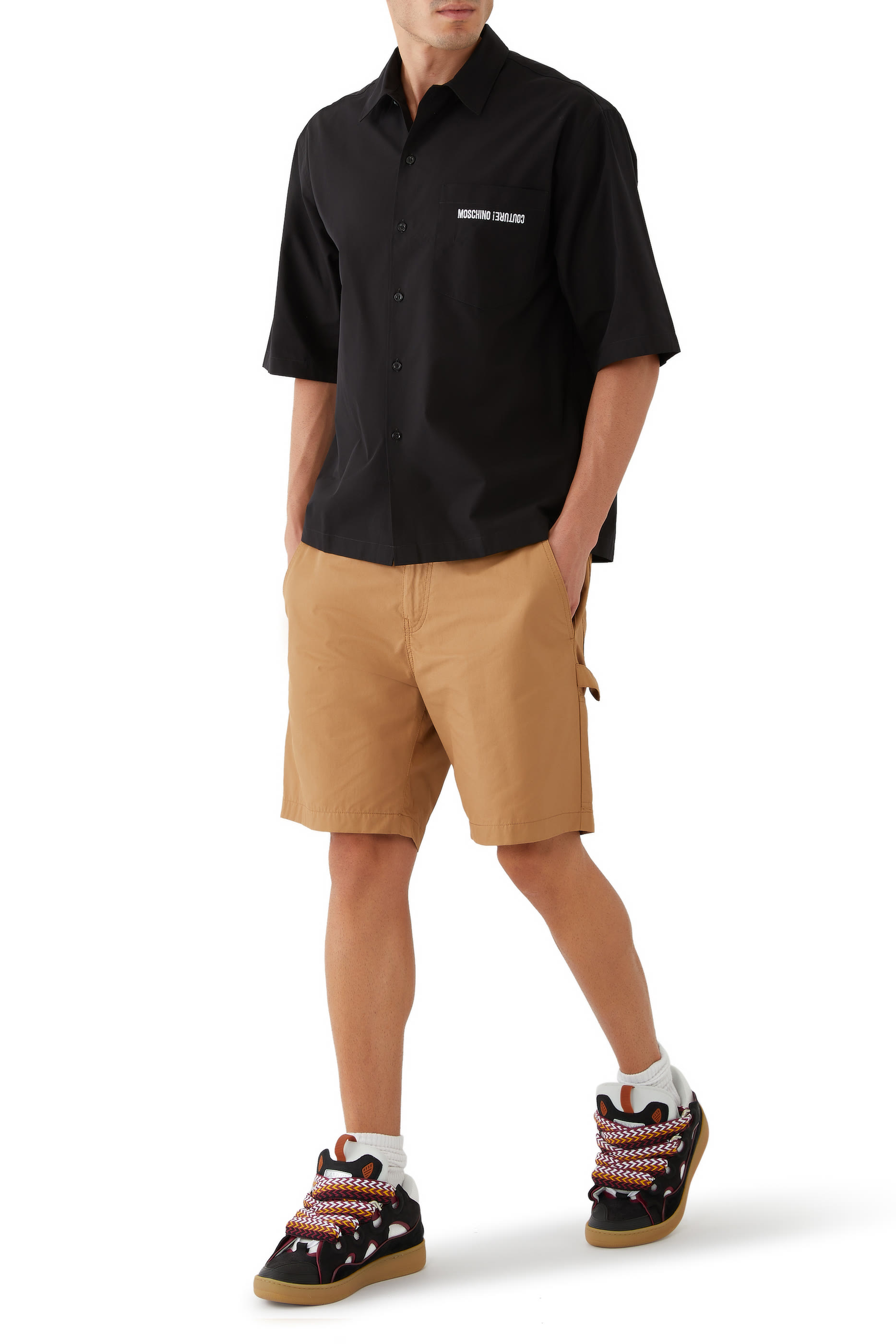 Upside Down Cotton Polo Shirt