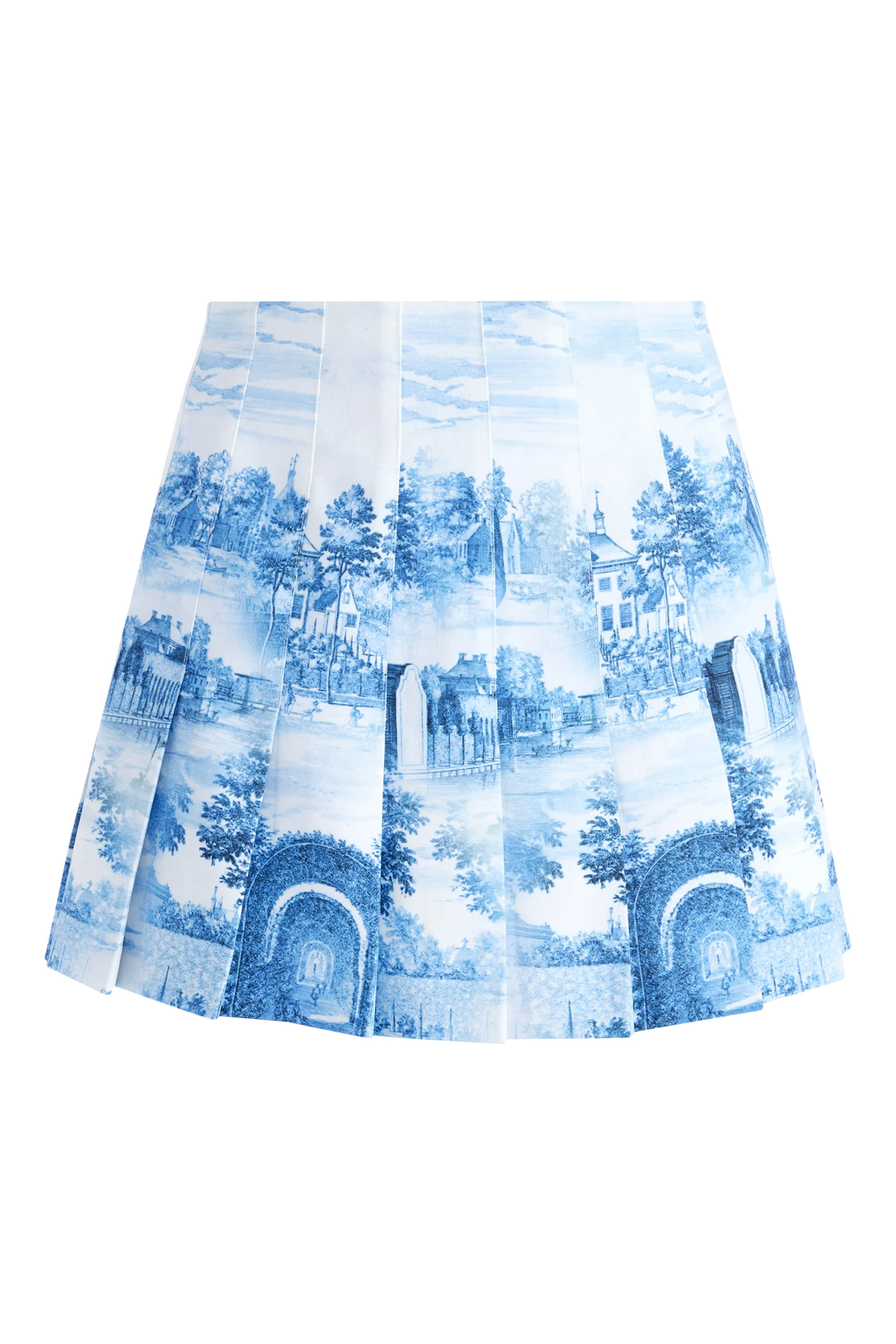 Carter Stitch Pleated Mini Skirt