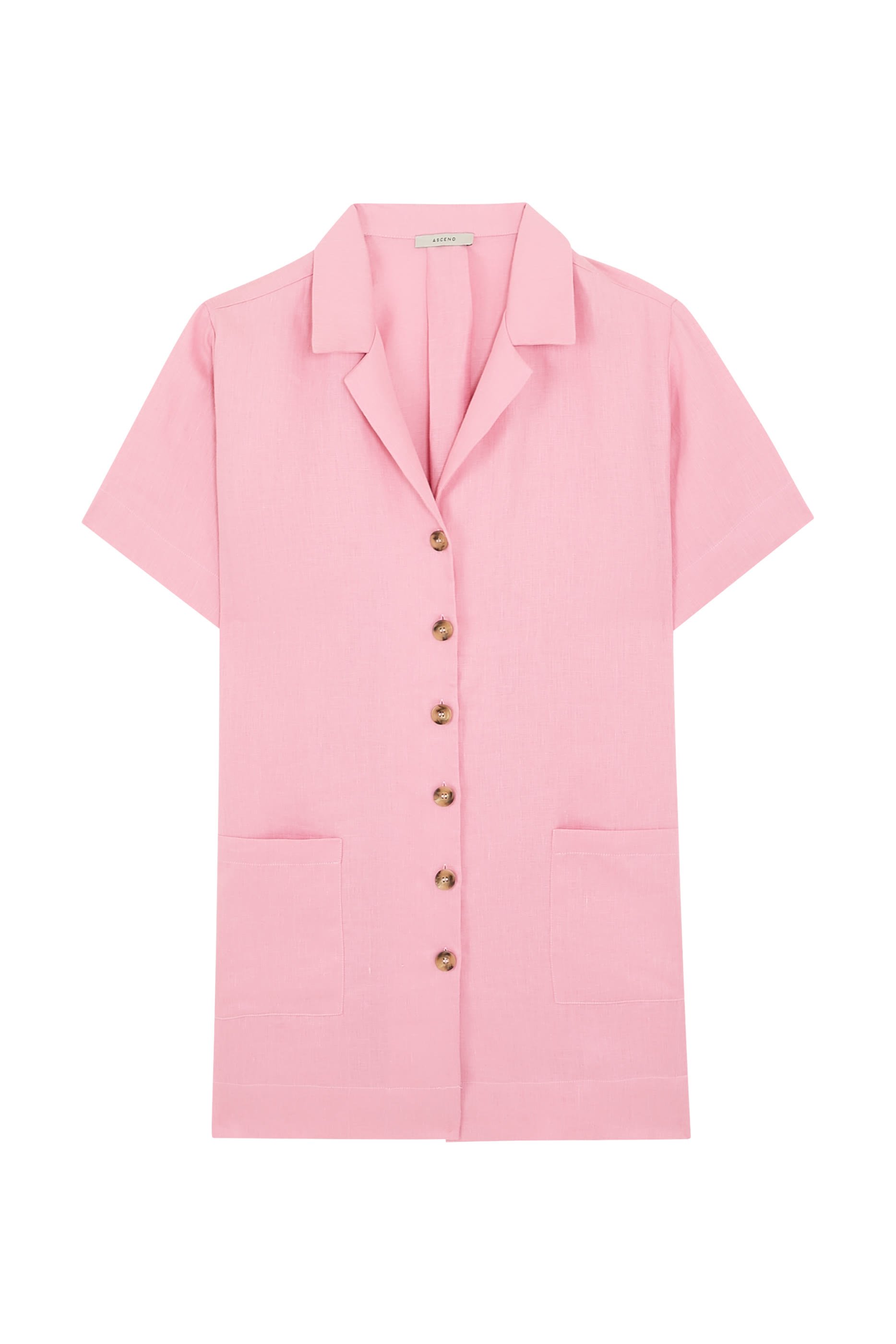 Lima Linen Button Down Mini Shirt Dress