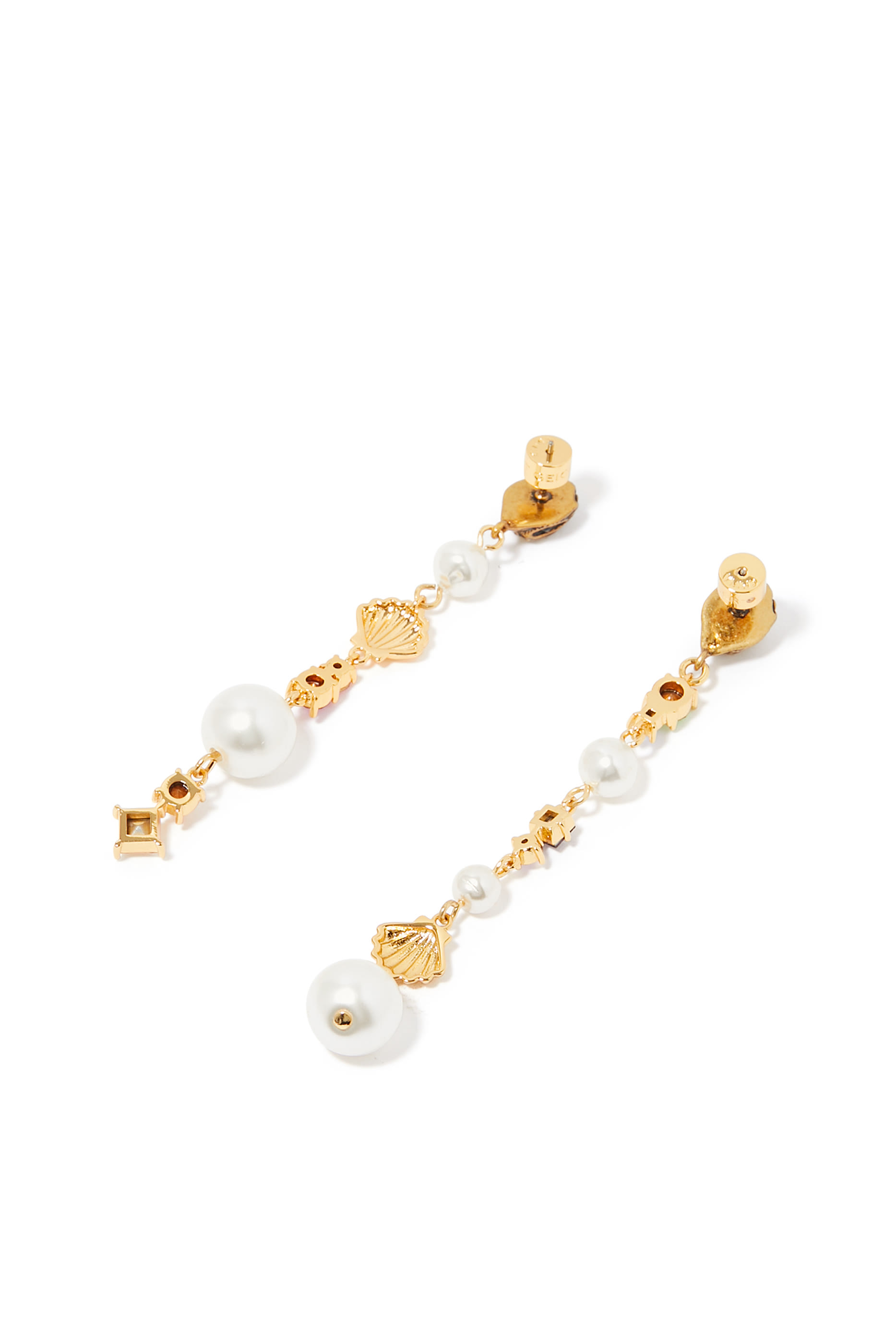 Mix Bead Linear Earrings