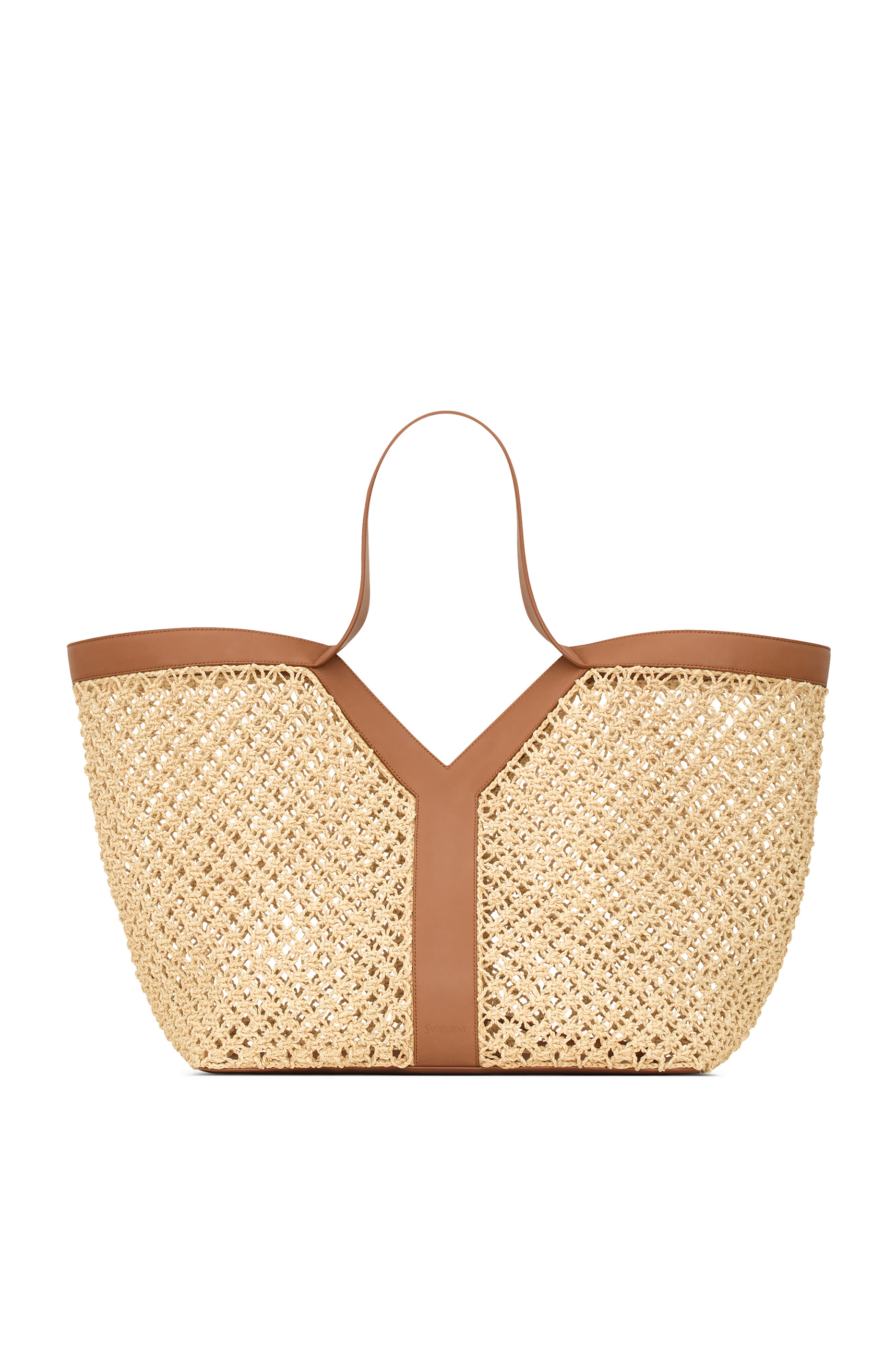  Y Tote in Raffia 