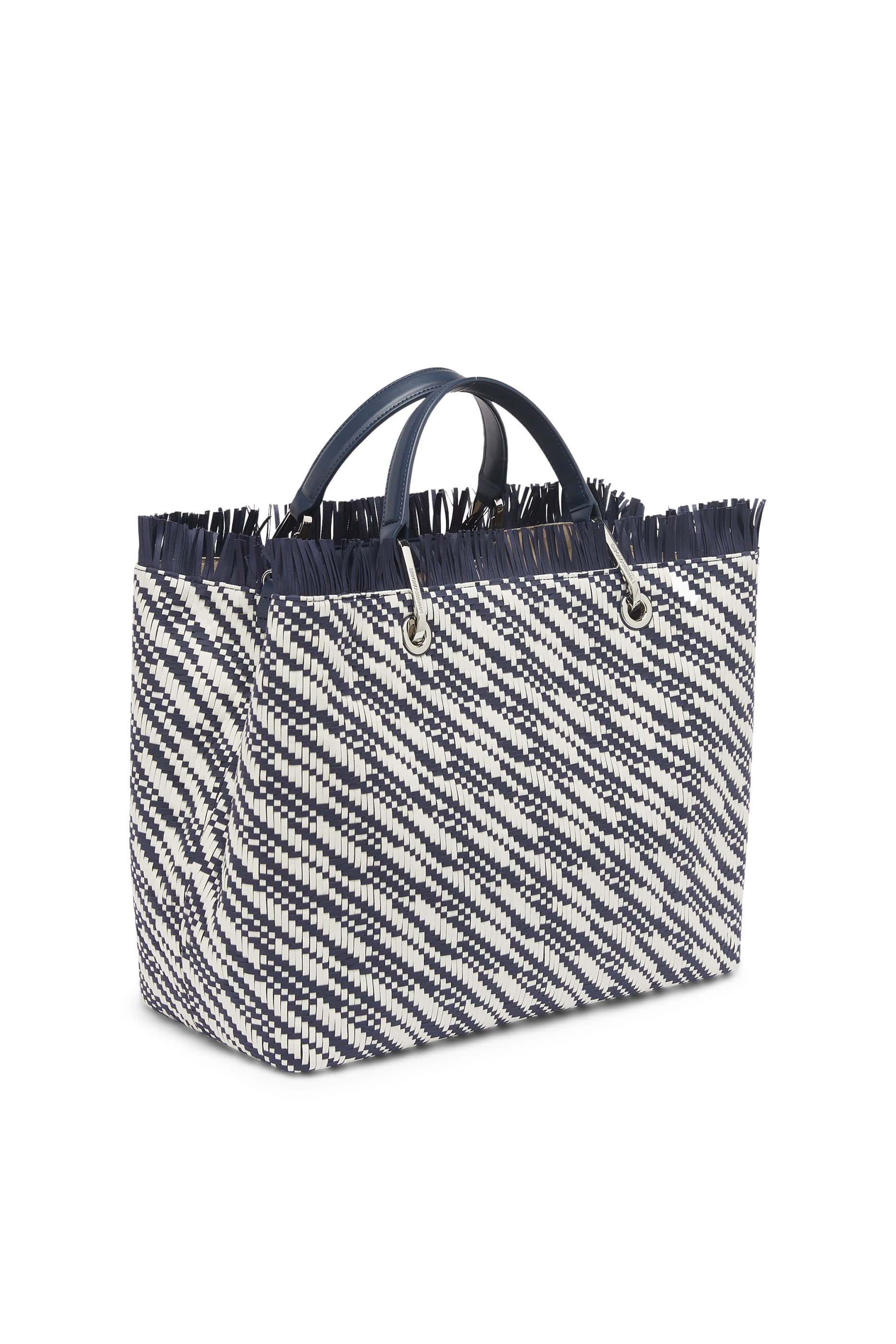 MyEA Basketweave Shopping Tote Bag
