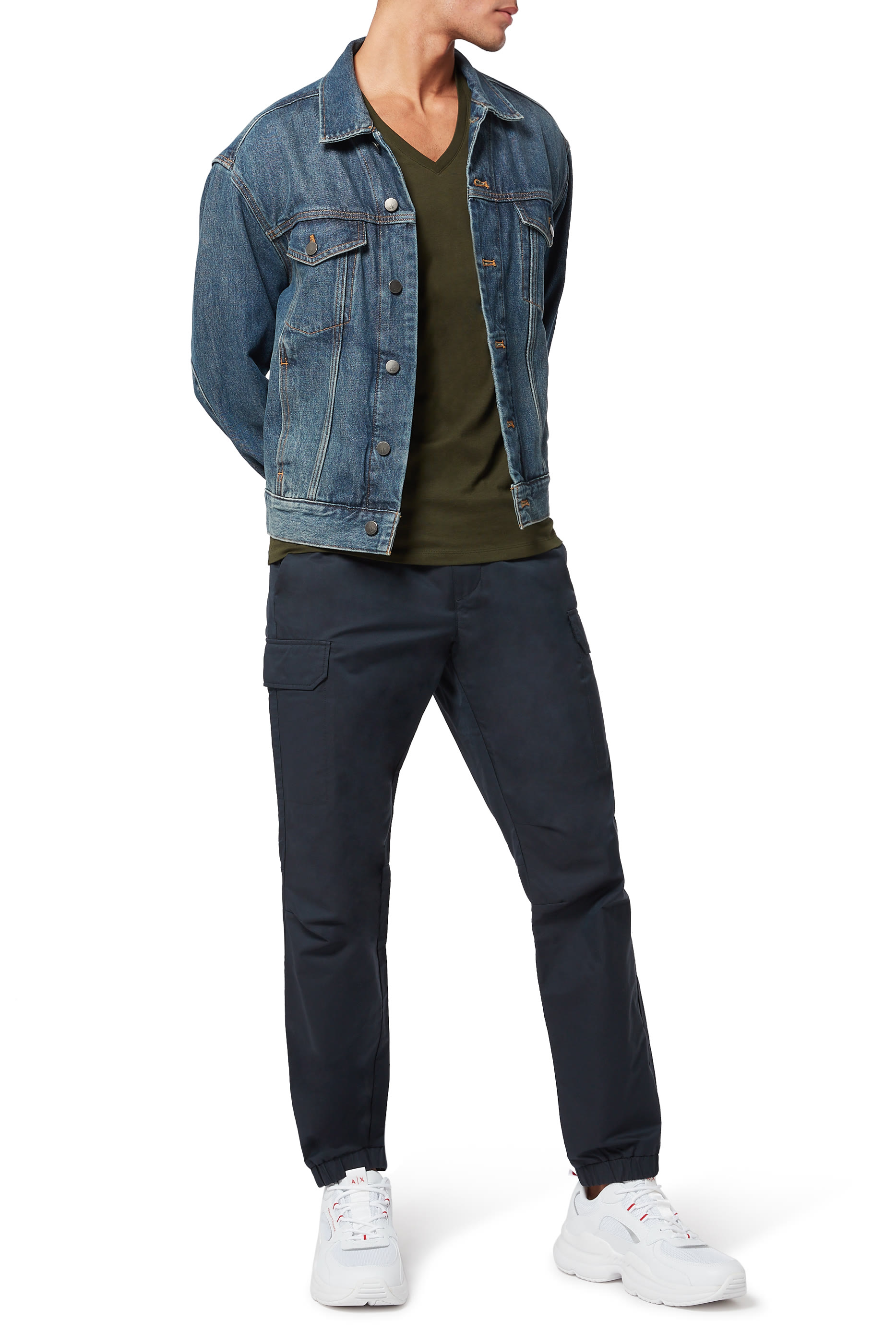 V-Neck Pima Cotton T-Shirt