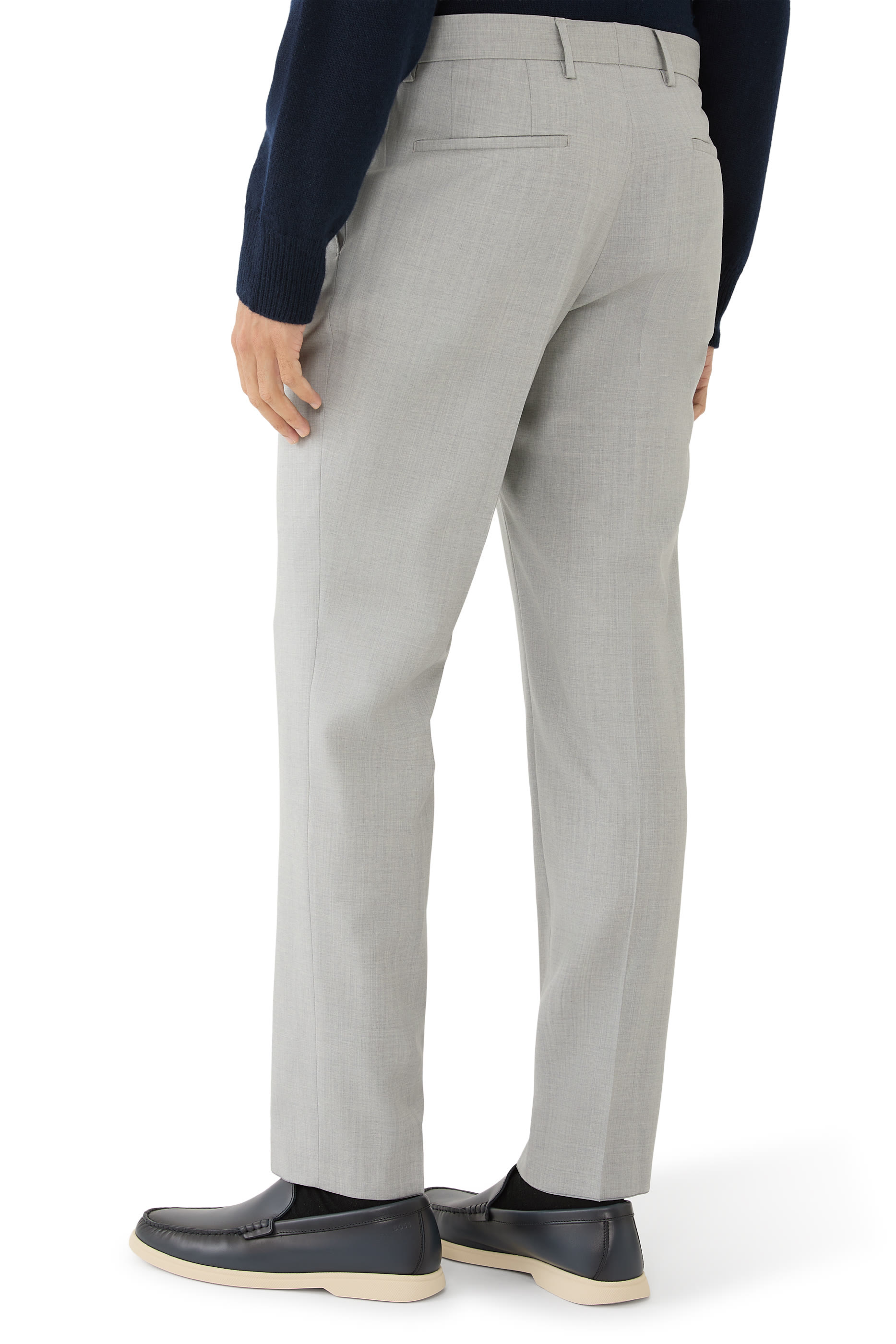  Slim-Fit Trousers in Virgin-Wool Serge 
