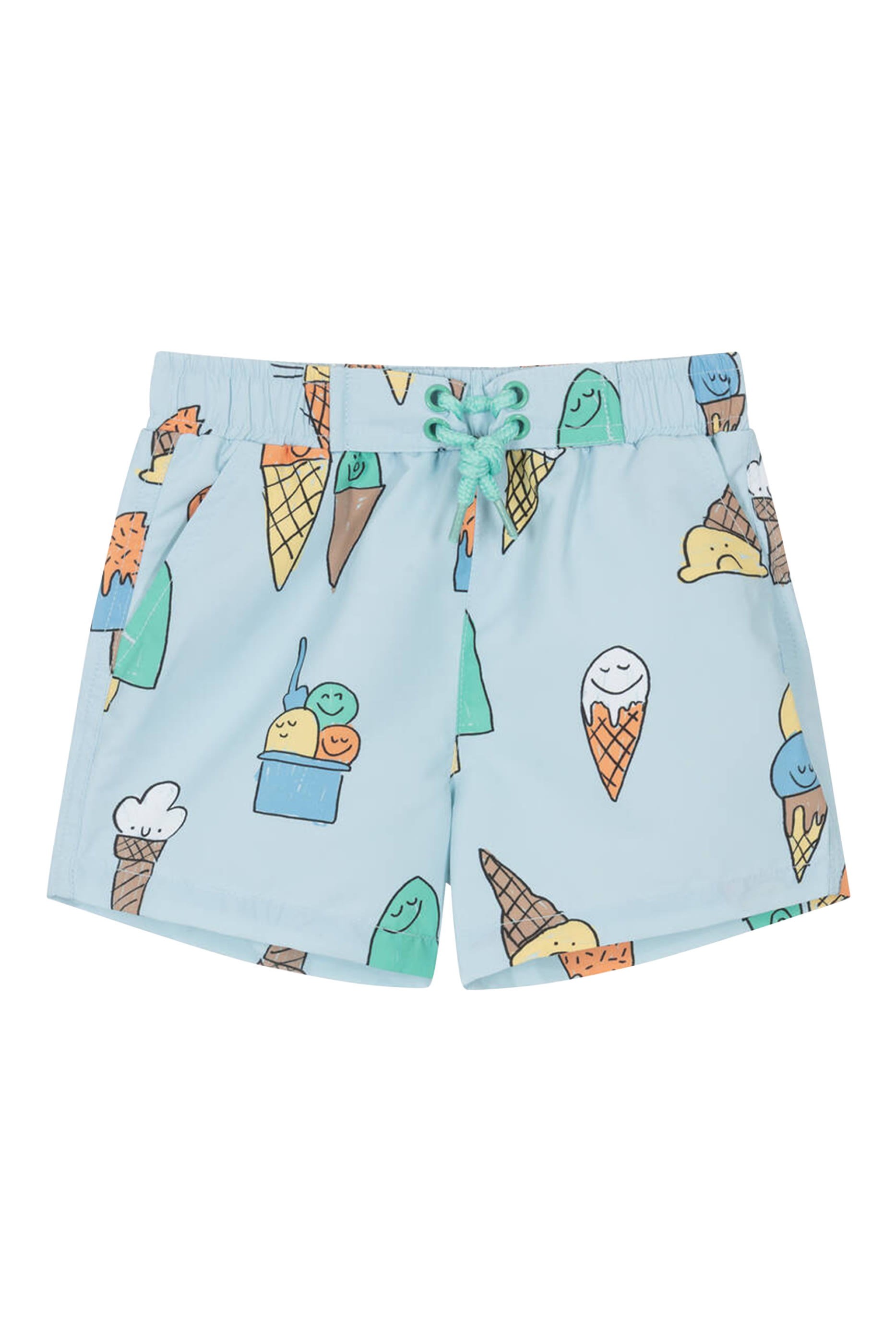 Kids Ice Cream Print Swim Shorts