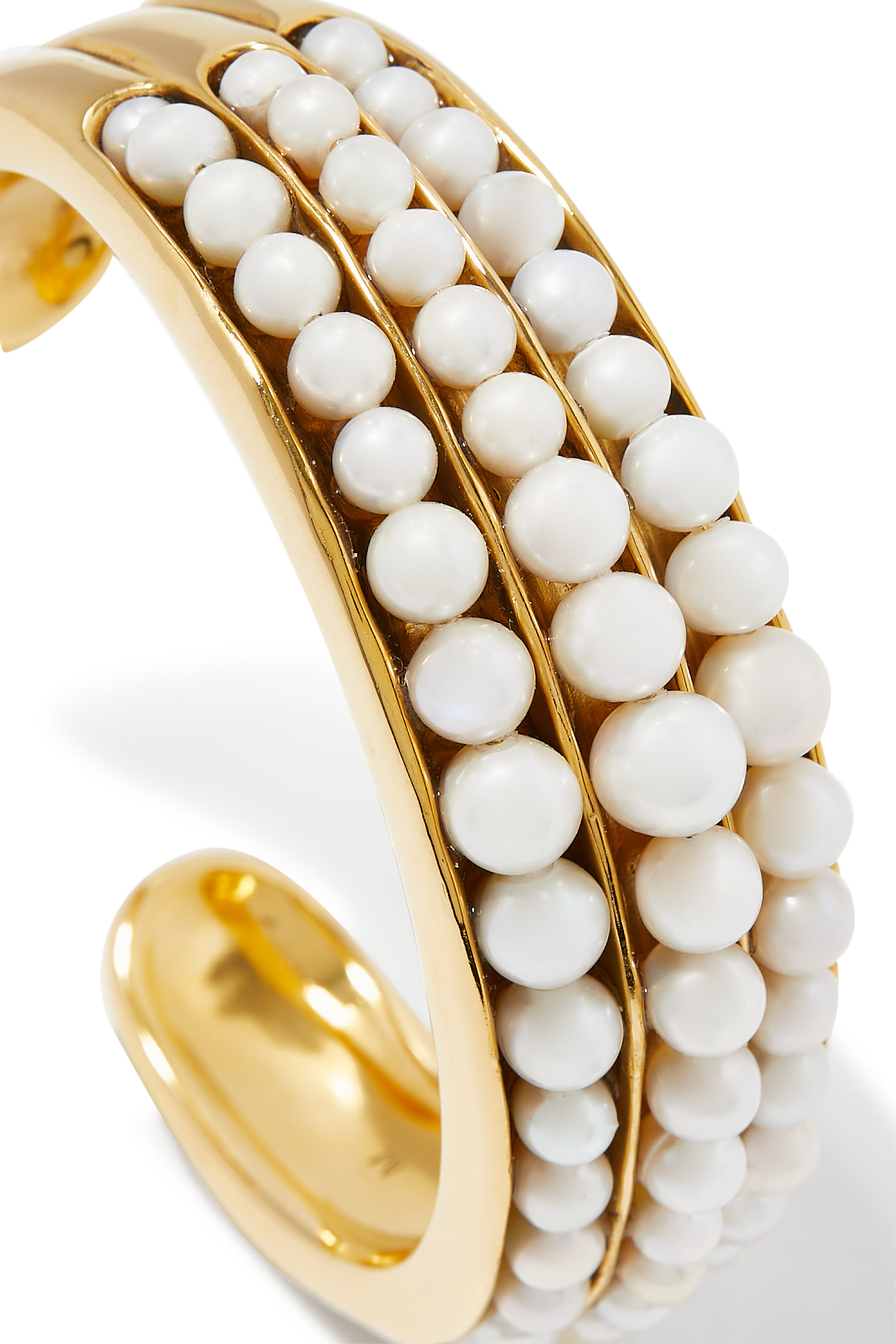 Graine de Gemmes Bracelet,  24K Gold-Plated Brass & Freshwater Pearl