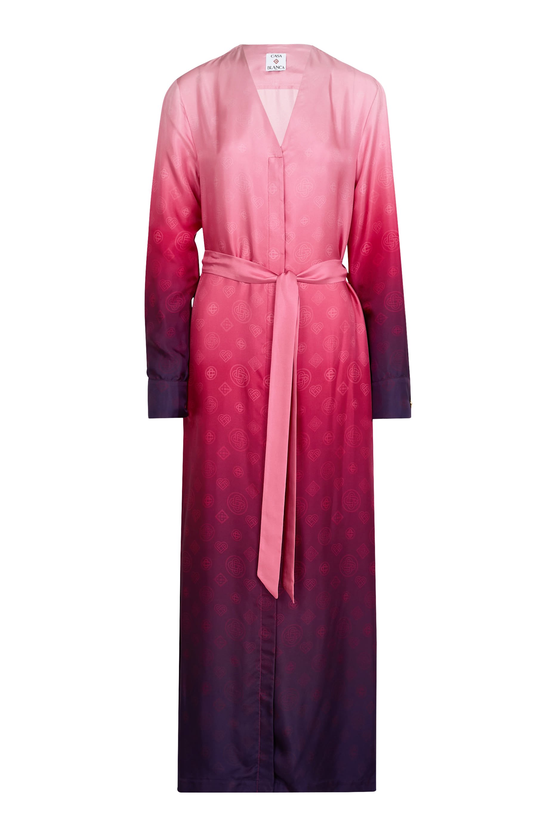 Collarless Shirt Dress 