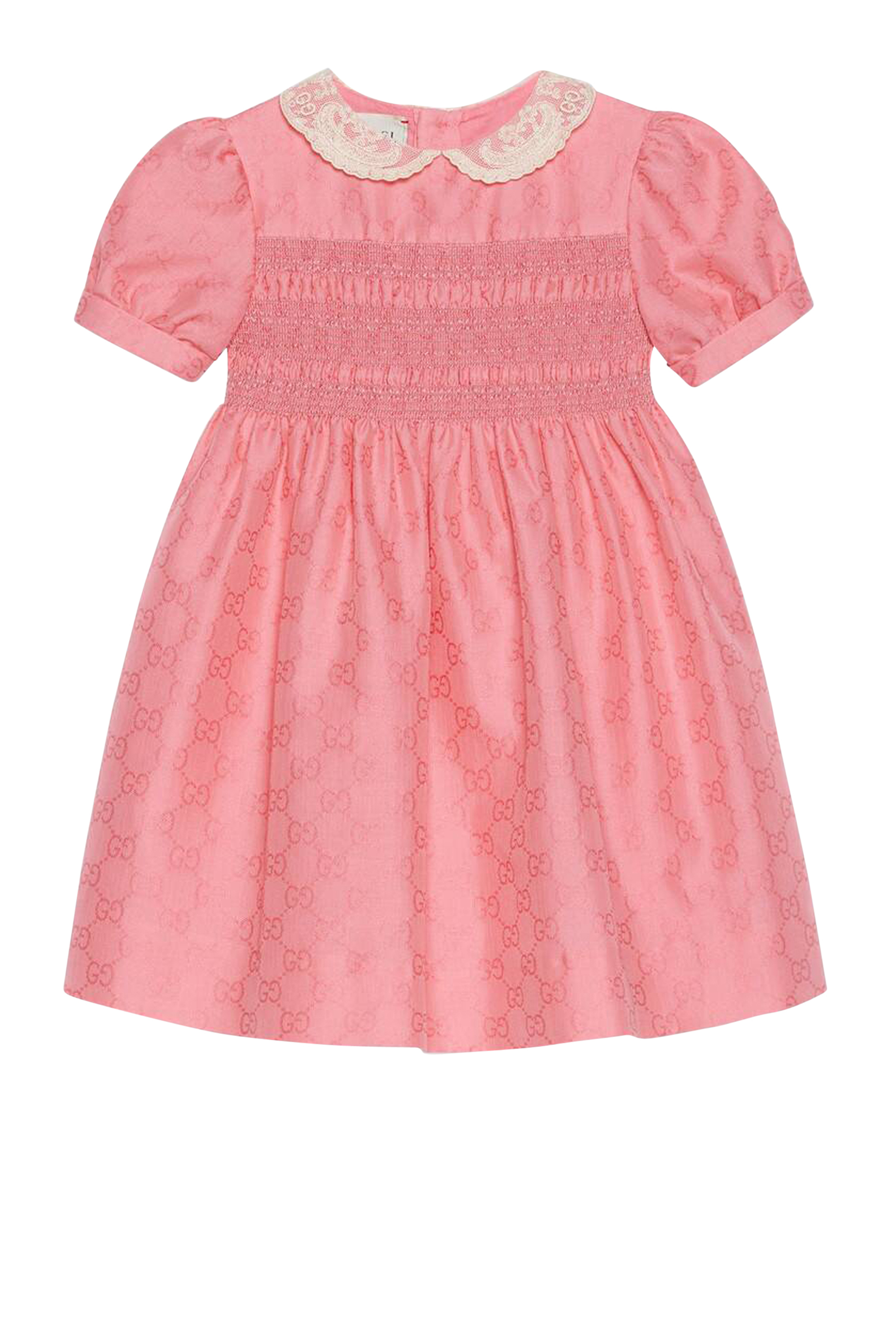 GG Cotton Jacquard Smock Dress