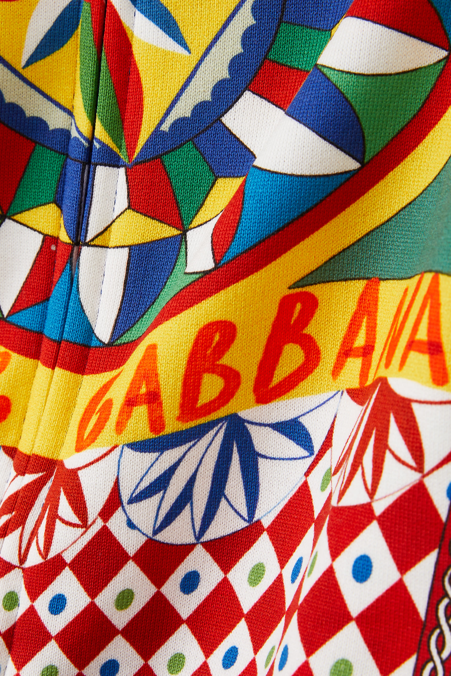 Kids Carretto Print Cotton Hoodie