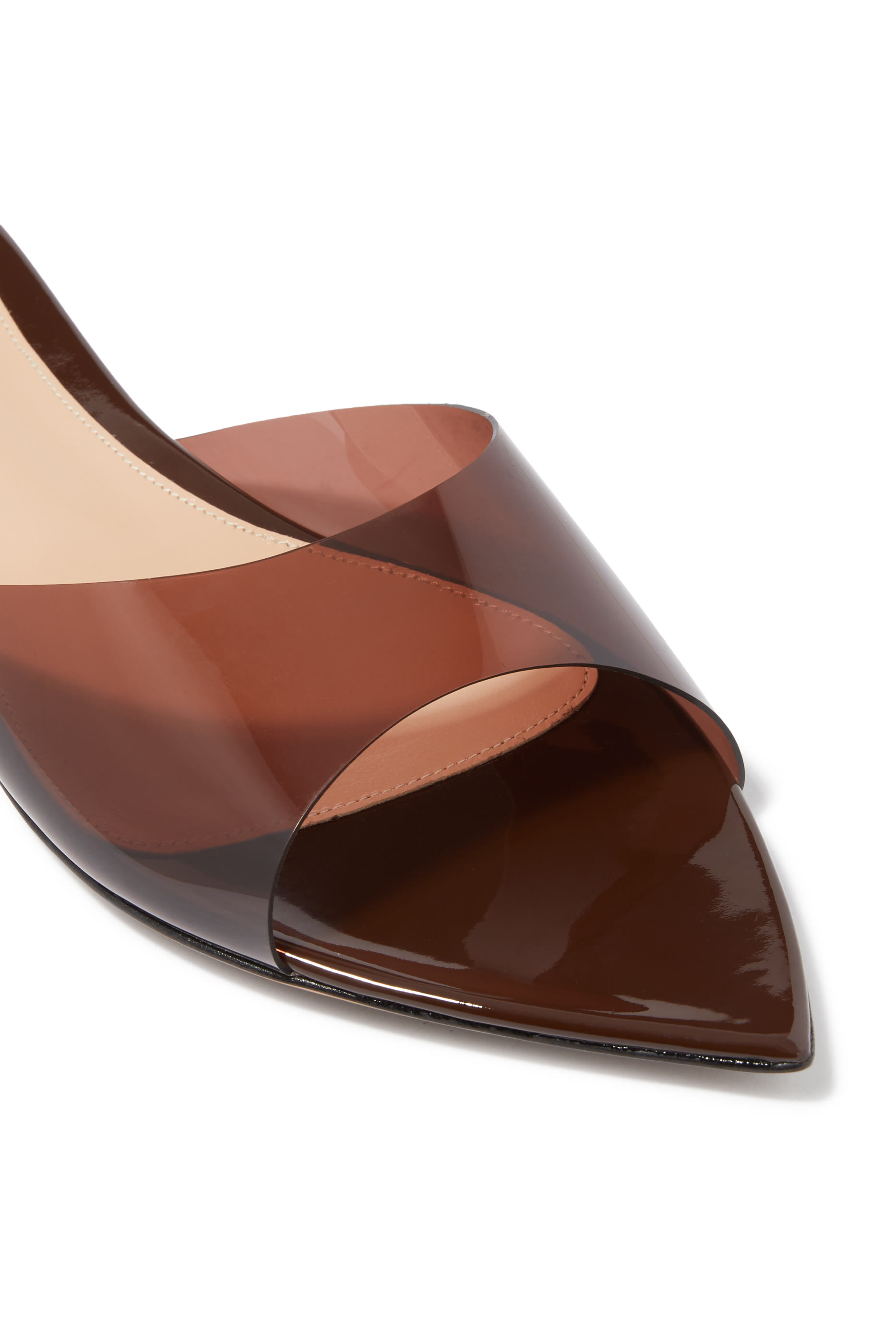 Elle Plexi Flat Sandals