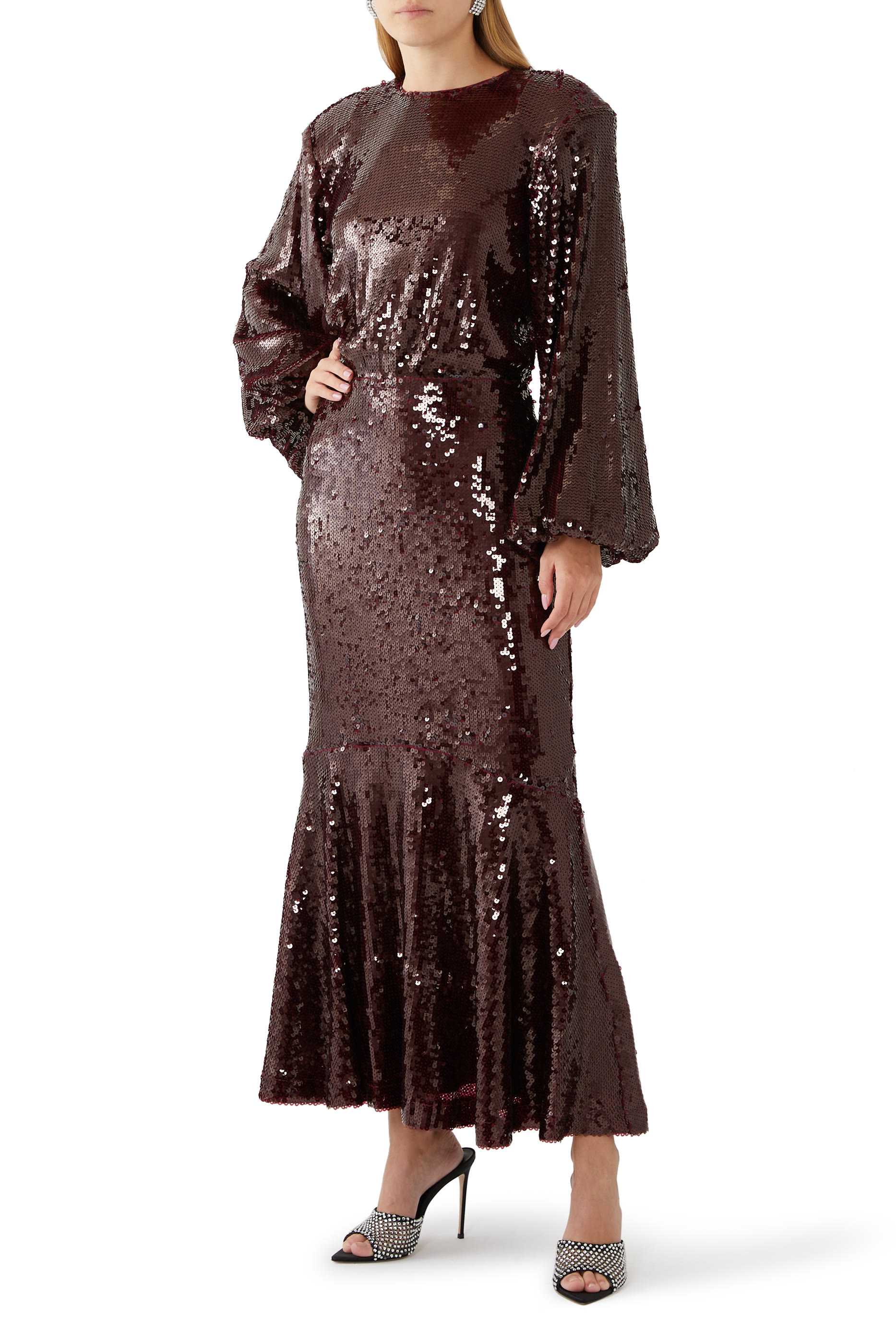 Billia Sequin Maxi Dress