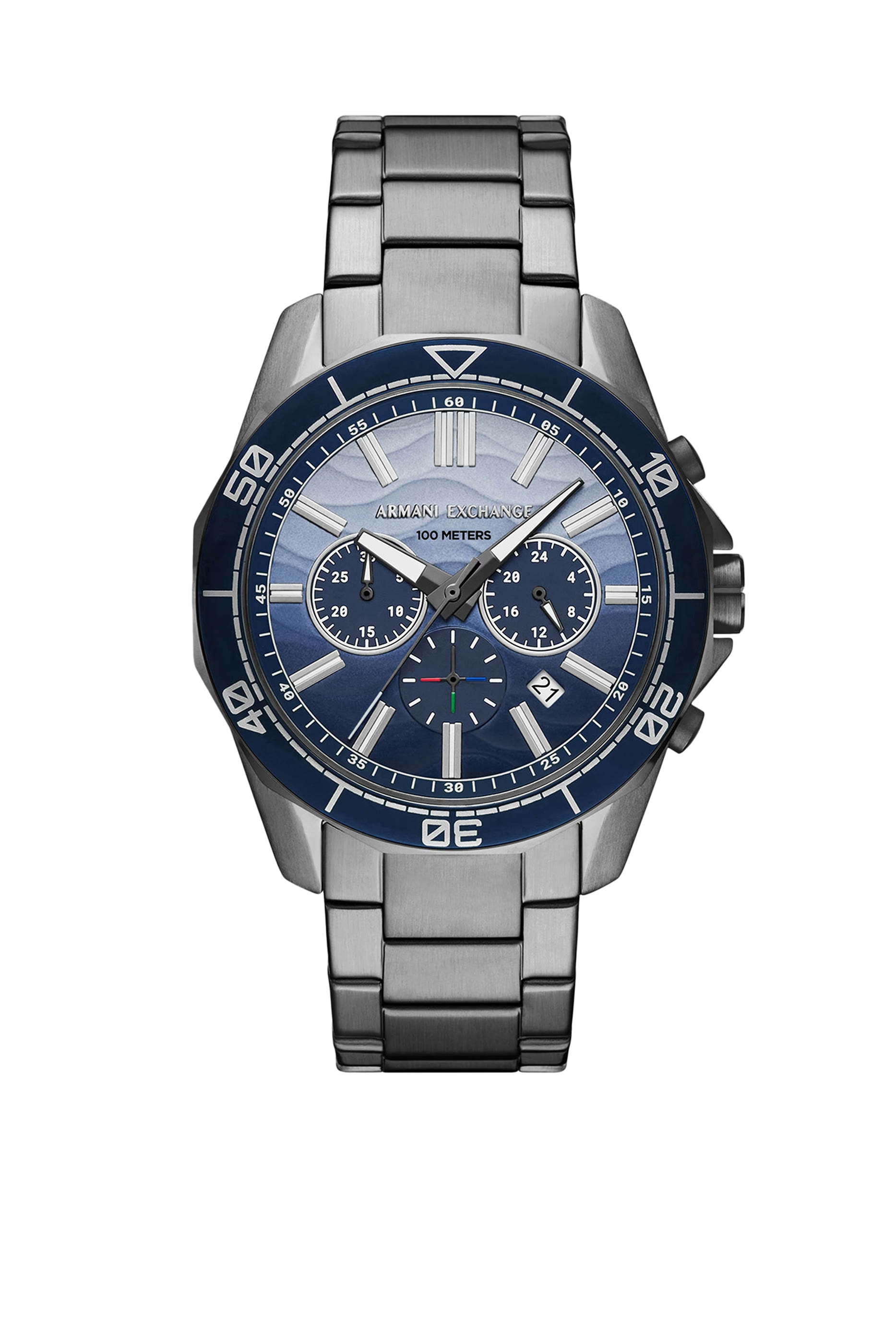 Chronograph Gunmetal Stainless Steel Watch