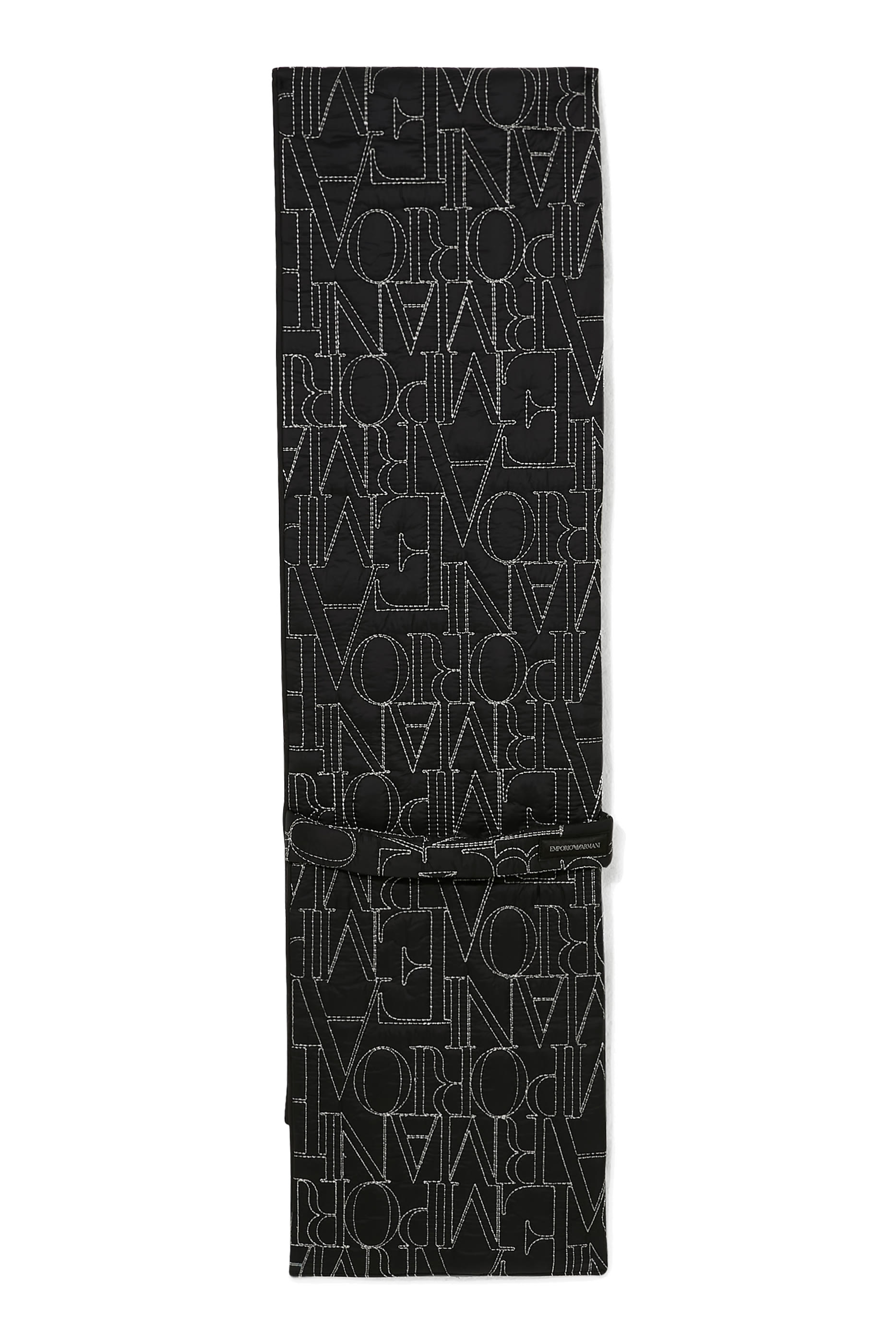Embroidered Logo Nylon Scarf