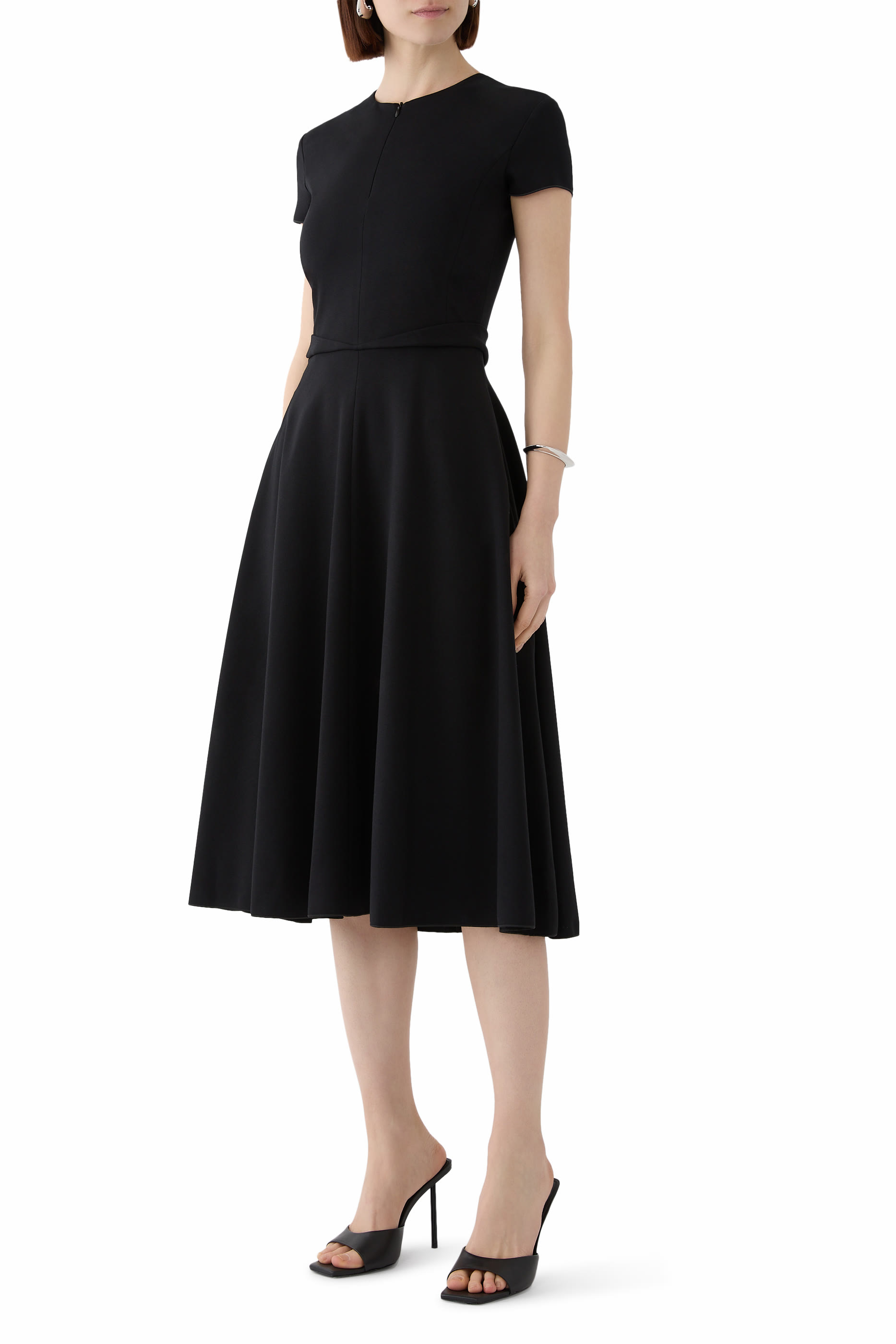 Half Zip Short Sleeve Dress