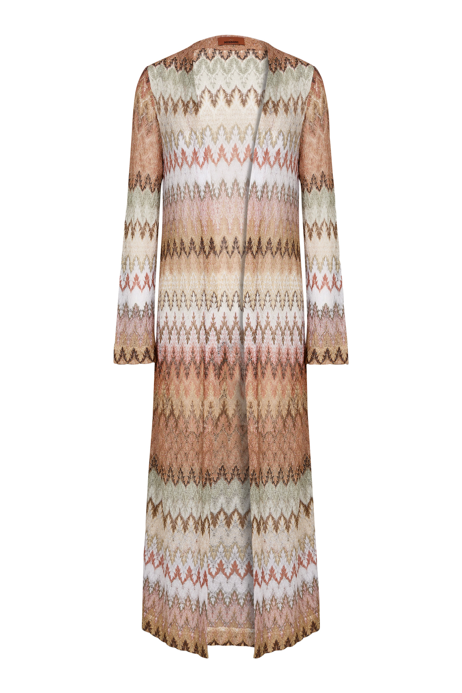 Long Zig Zag Lace Cardigan