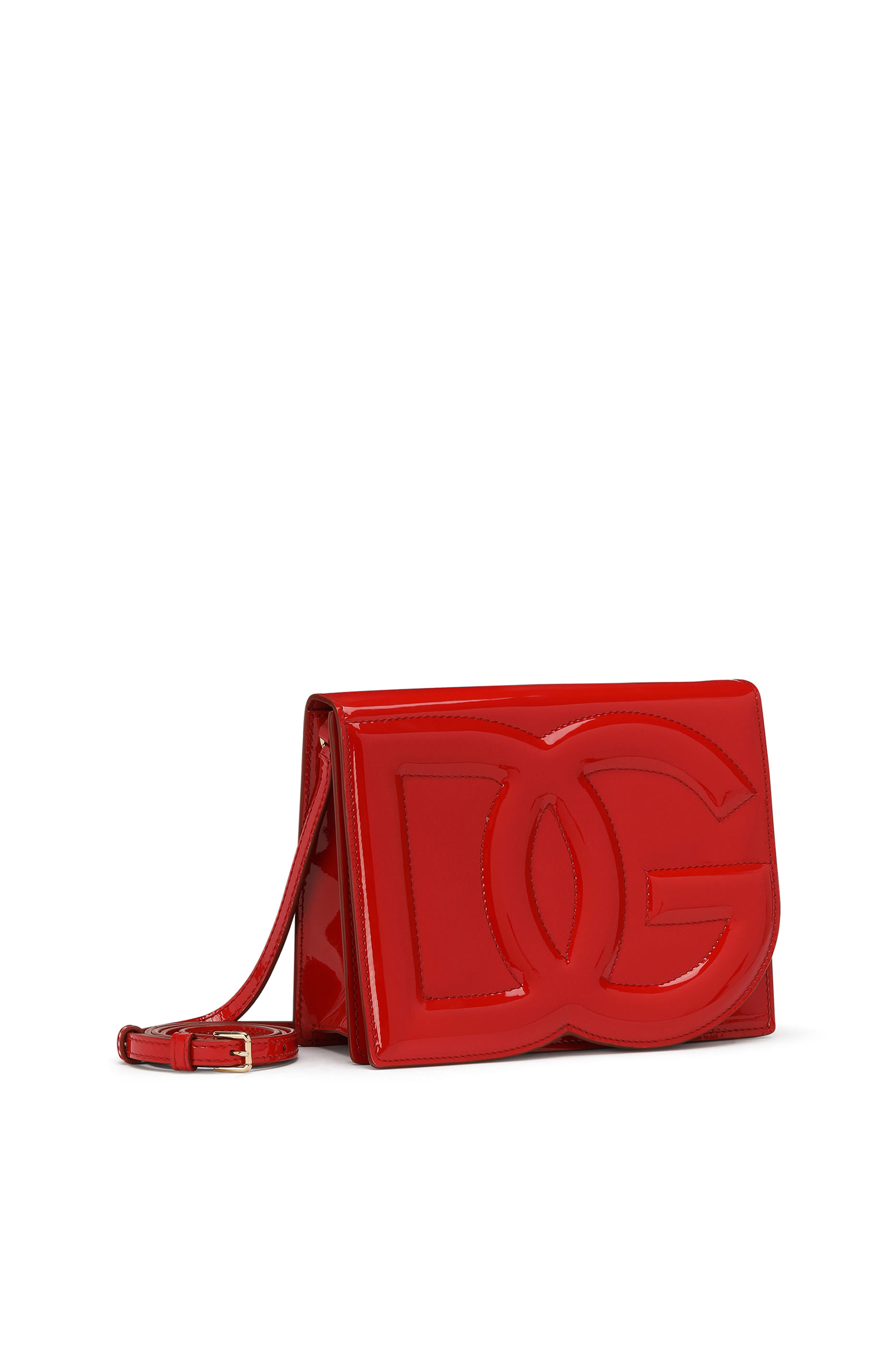 Patent Leather DG Logo Crossbody Bag
