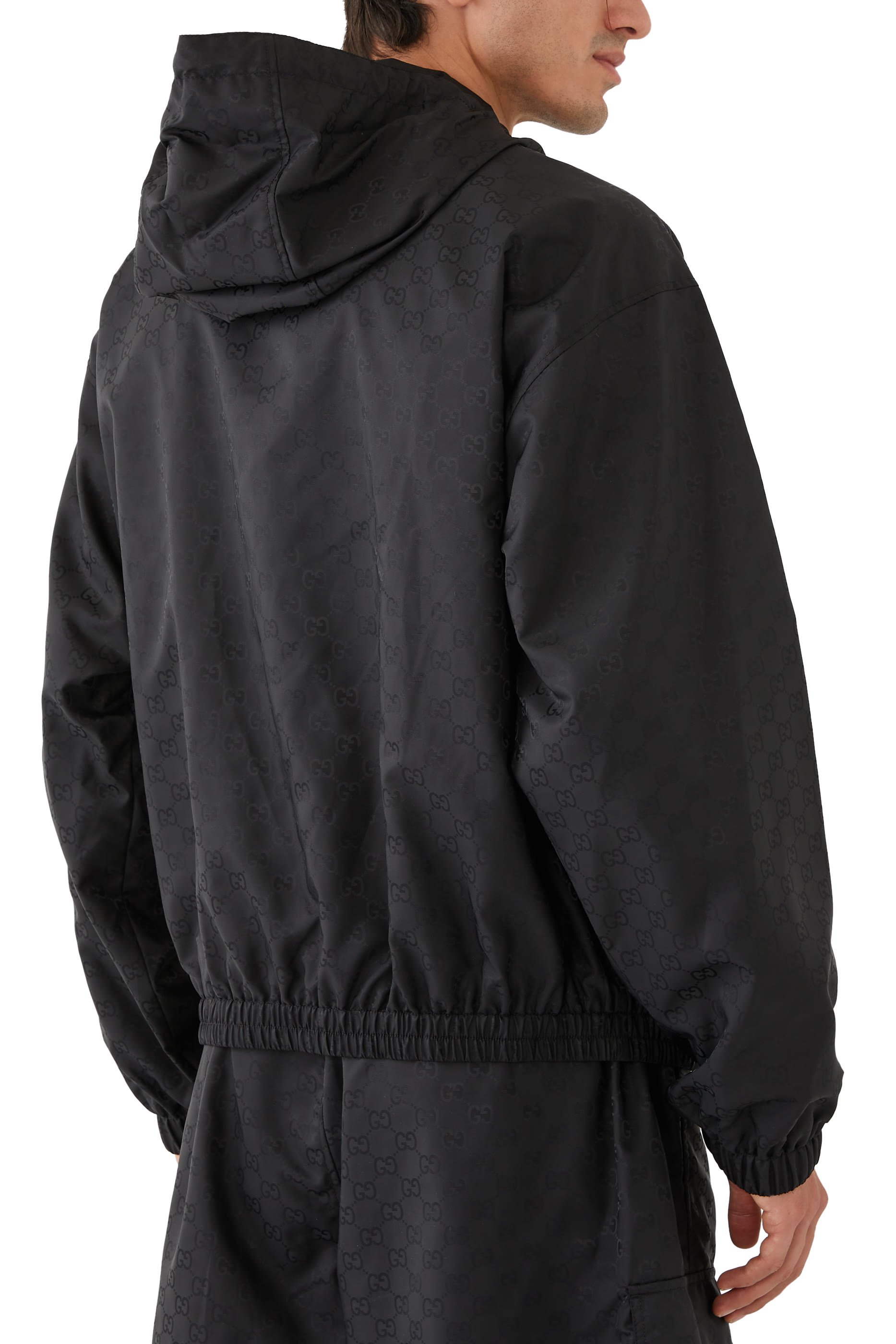 Lightweight GG Nylon Jacquard Jacket