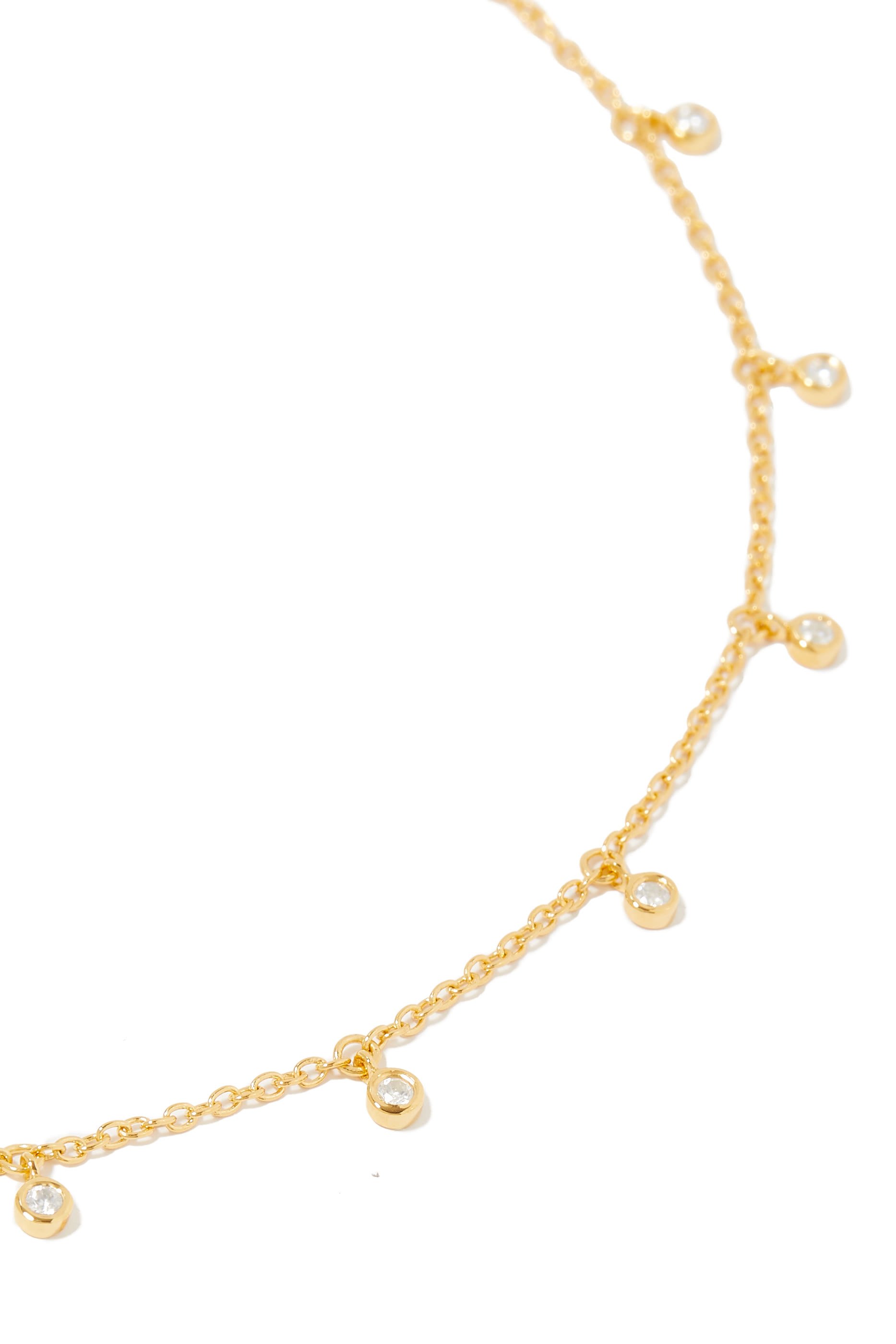 Interstellar Drop Choker, 18K Gold Plated Vermeil on Recycled Sterling Silver