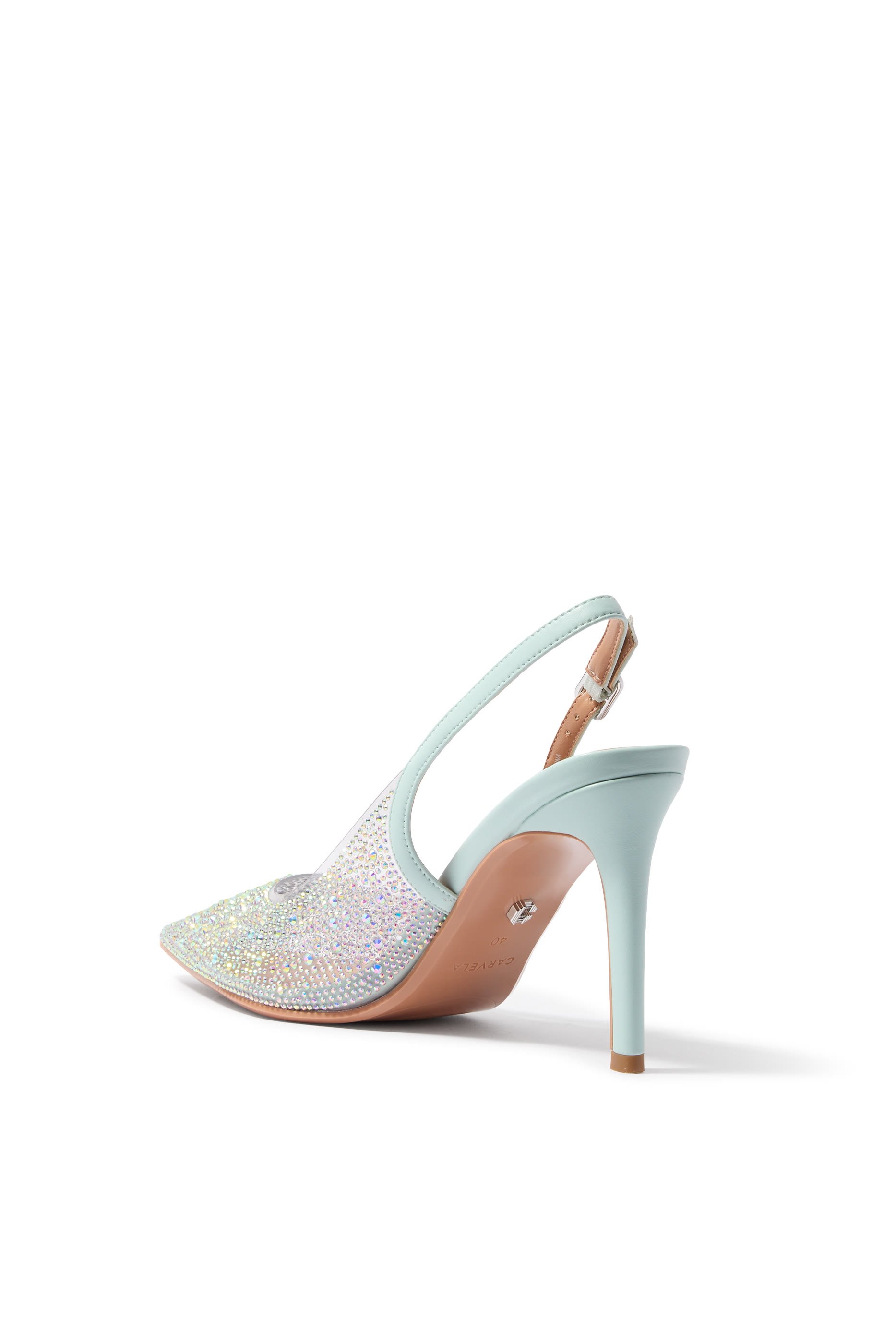 Carvela 100 Positano Vinyl Sling Back Pumps