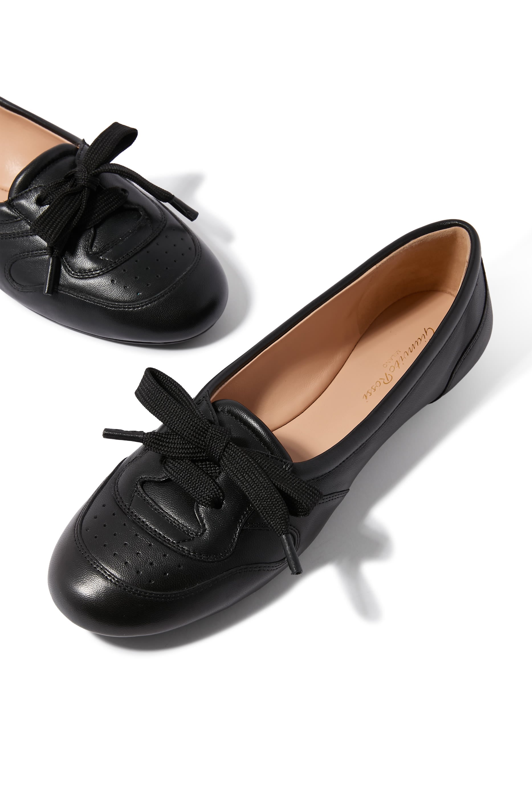 Vault Lace Up Ballerinas