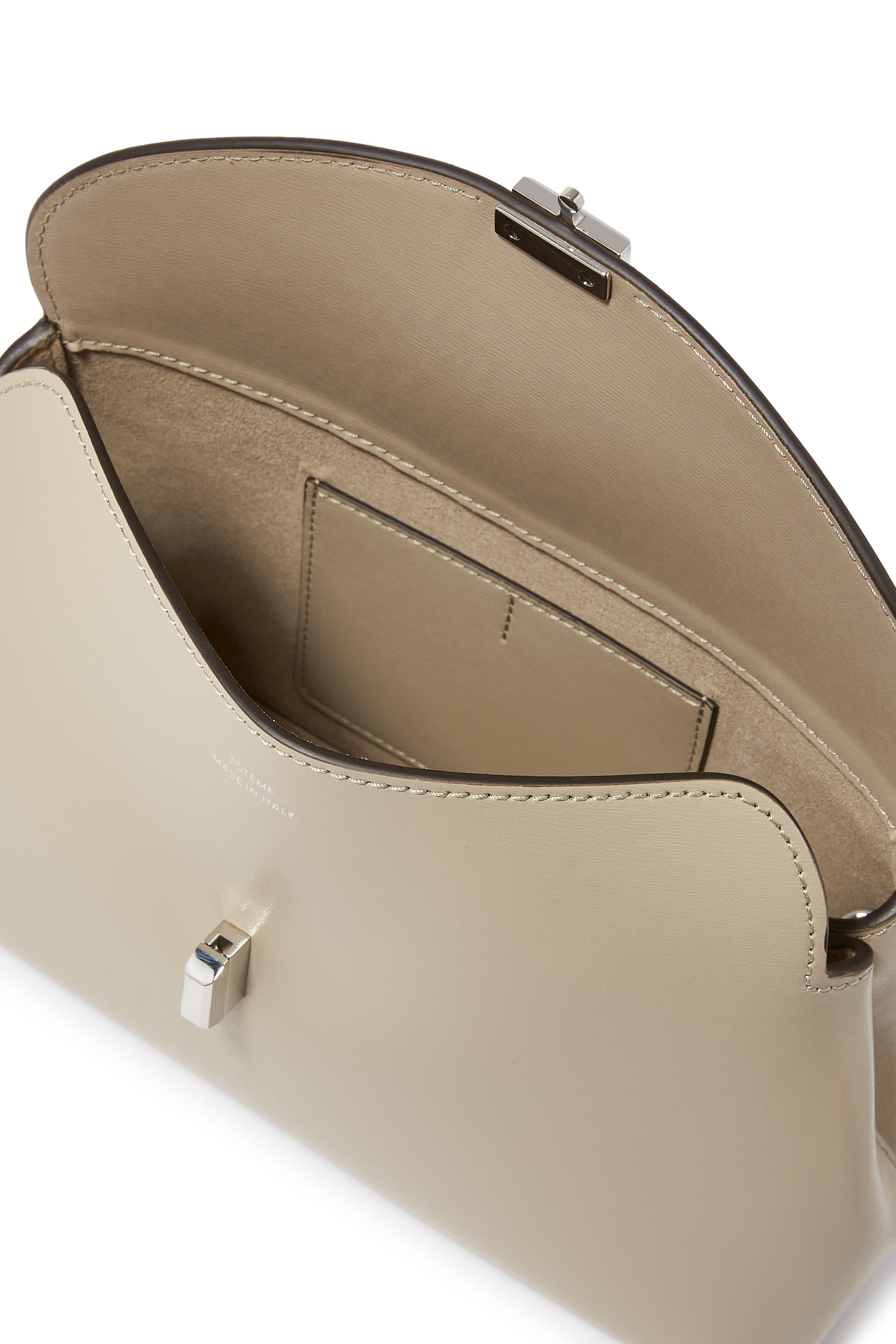 T-Lock Leather Clutch