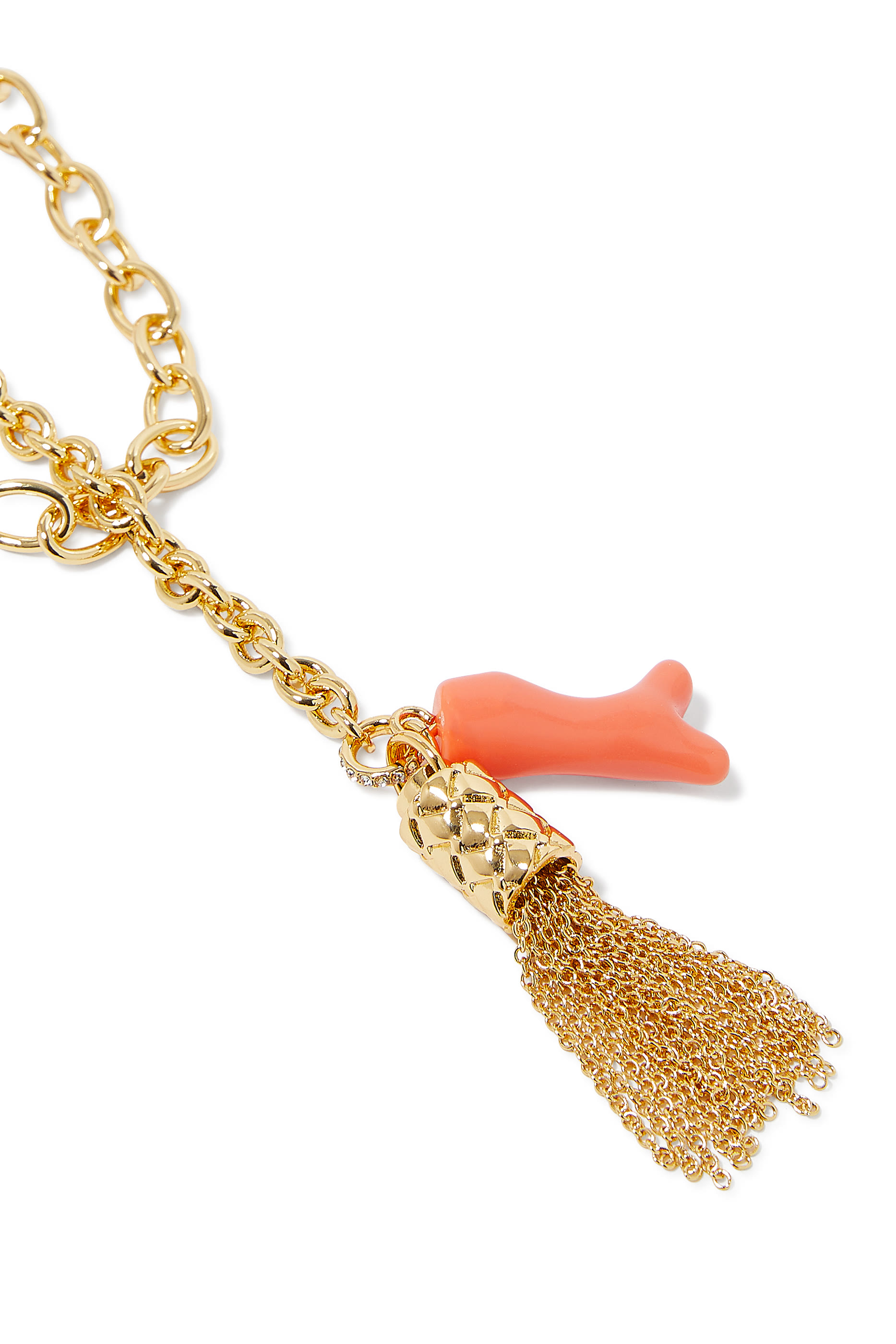 Long Pendant Charm Necklace