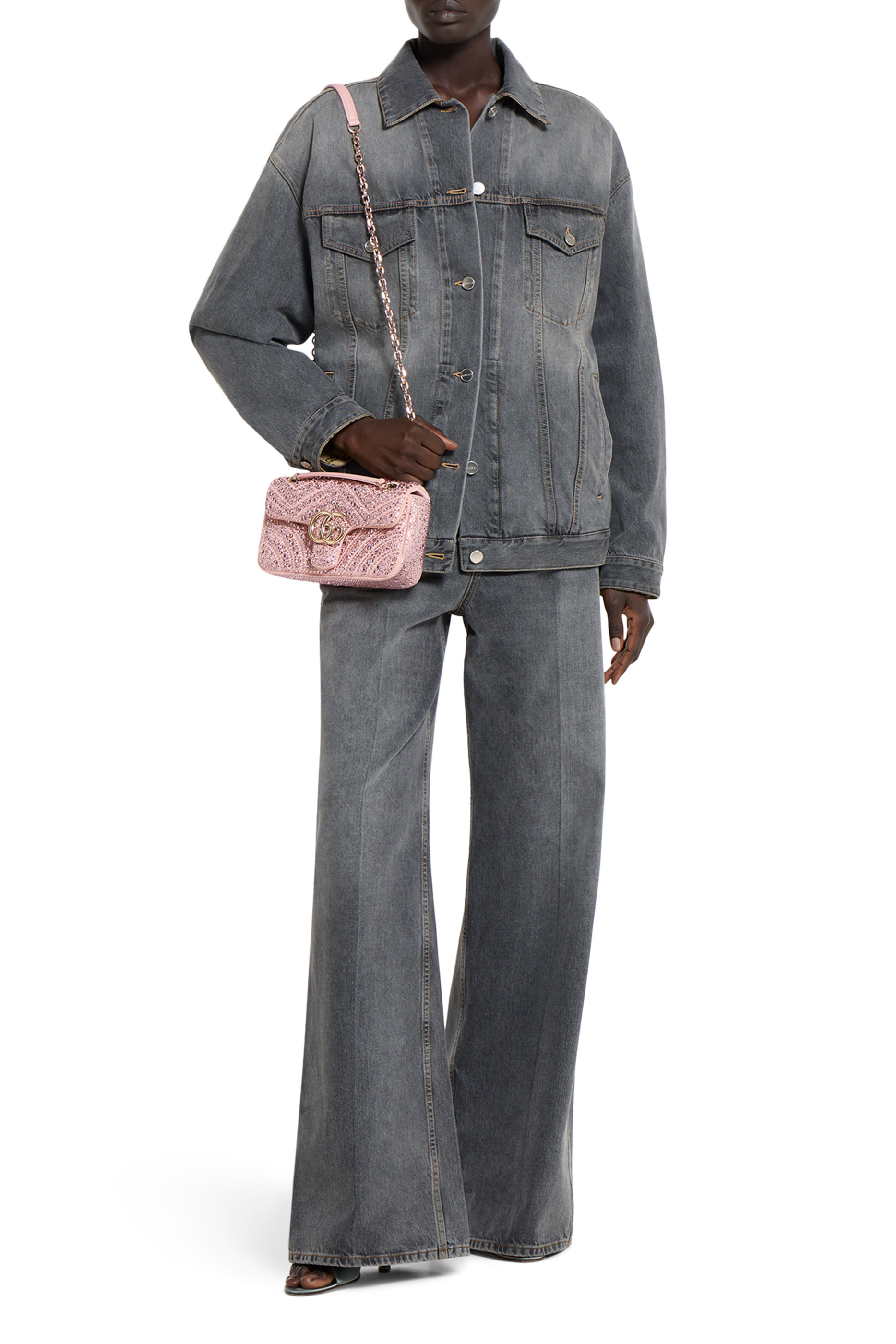  GG Marmont Crystals Small Shoulder Bag 