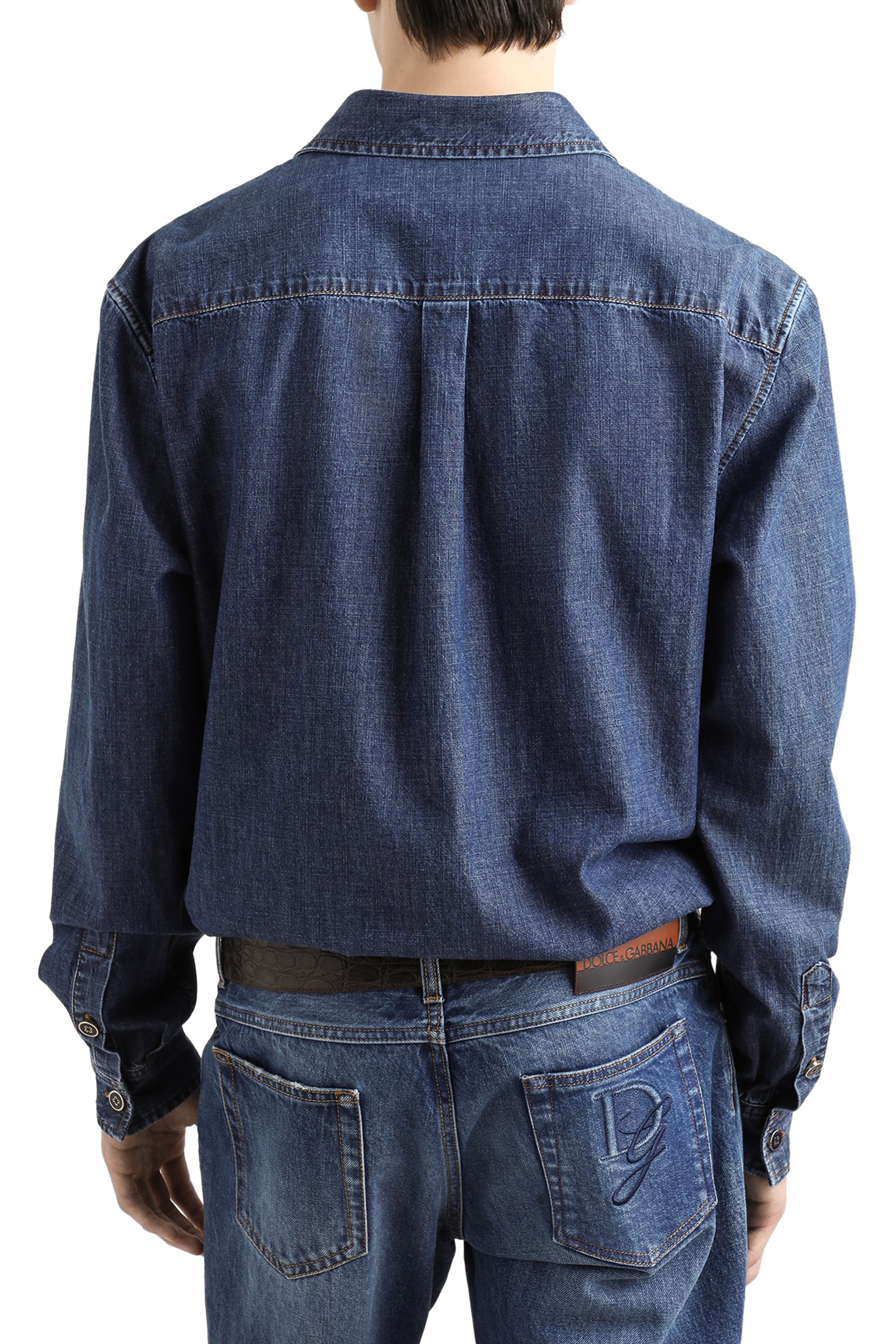 Heraldic Emblem Denim Shirt