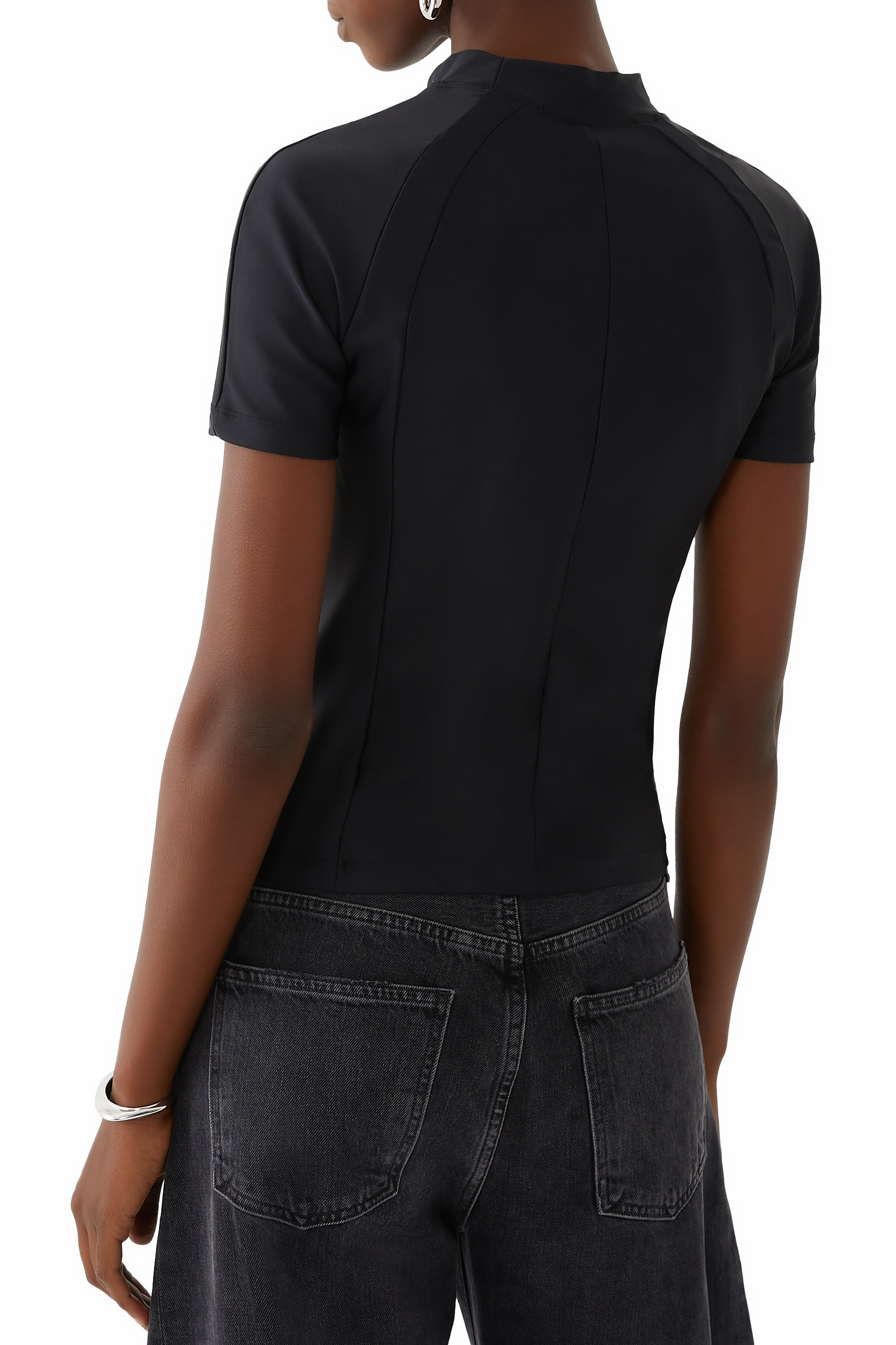  Logo-Detailed Rash Guard Top 