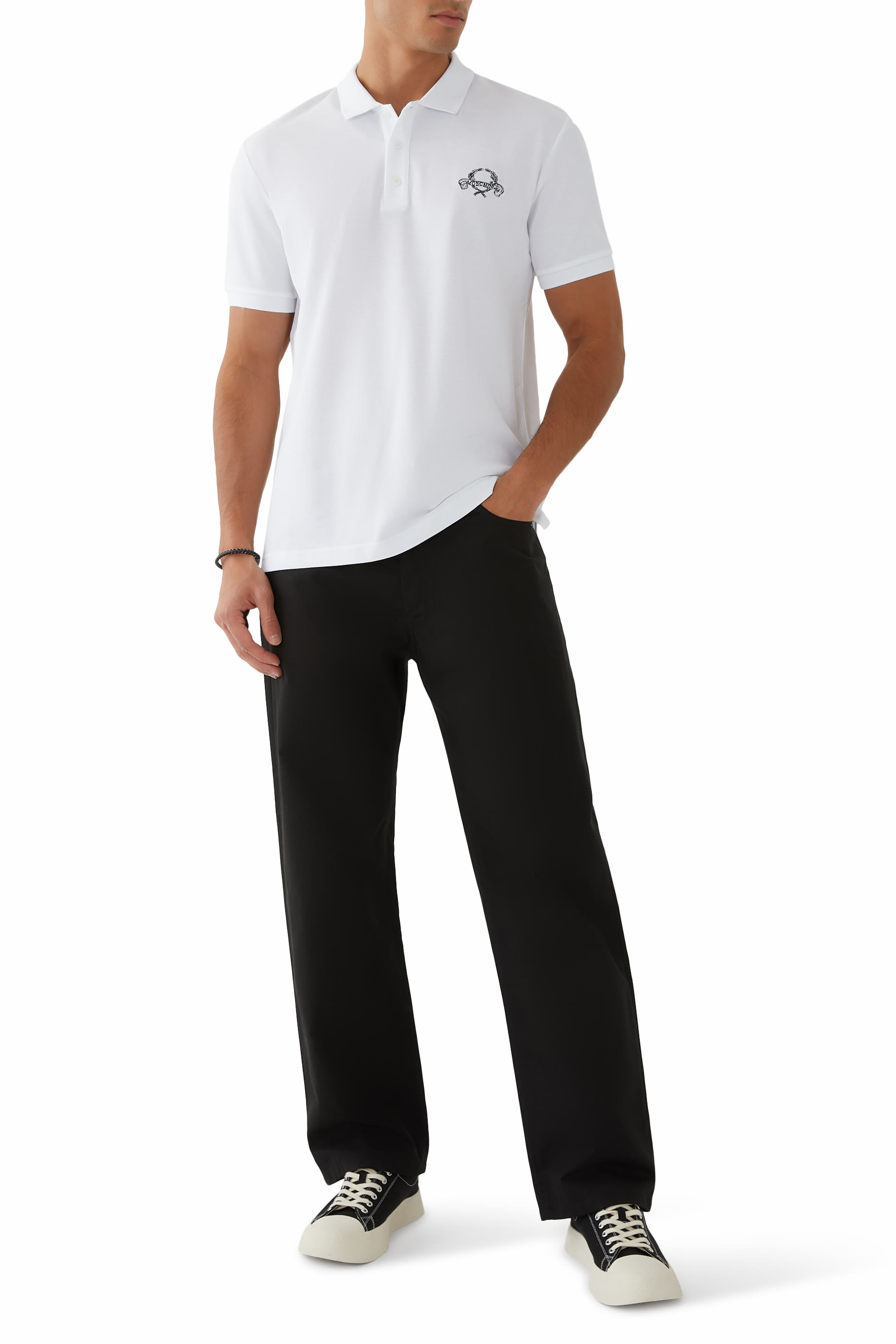 Laurel Crown Logo Polo Shirt