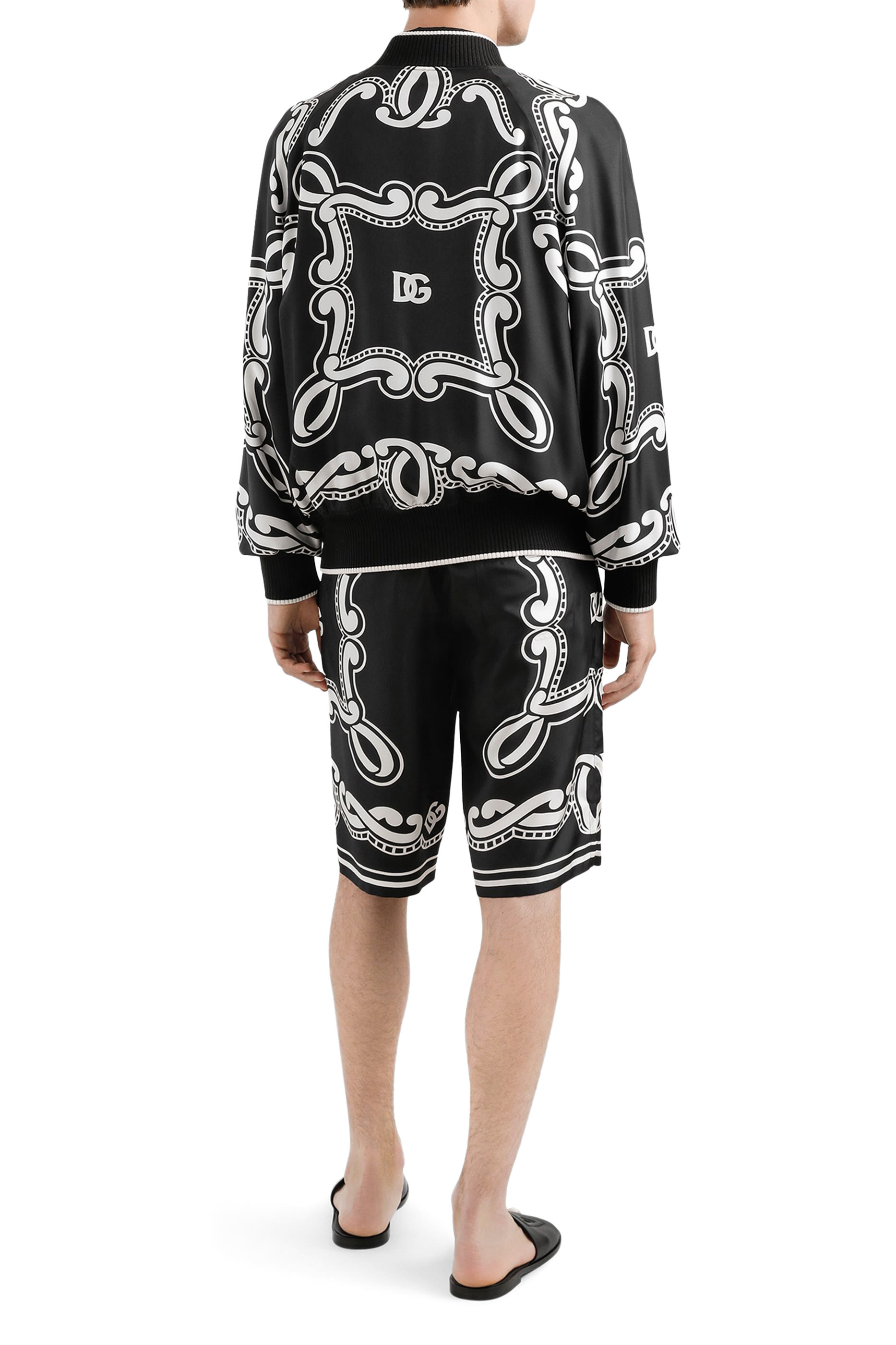 Bandanna-Print Silk Shorts