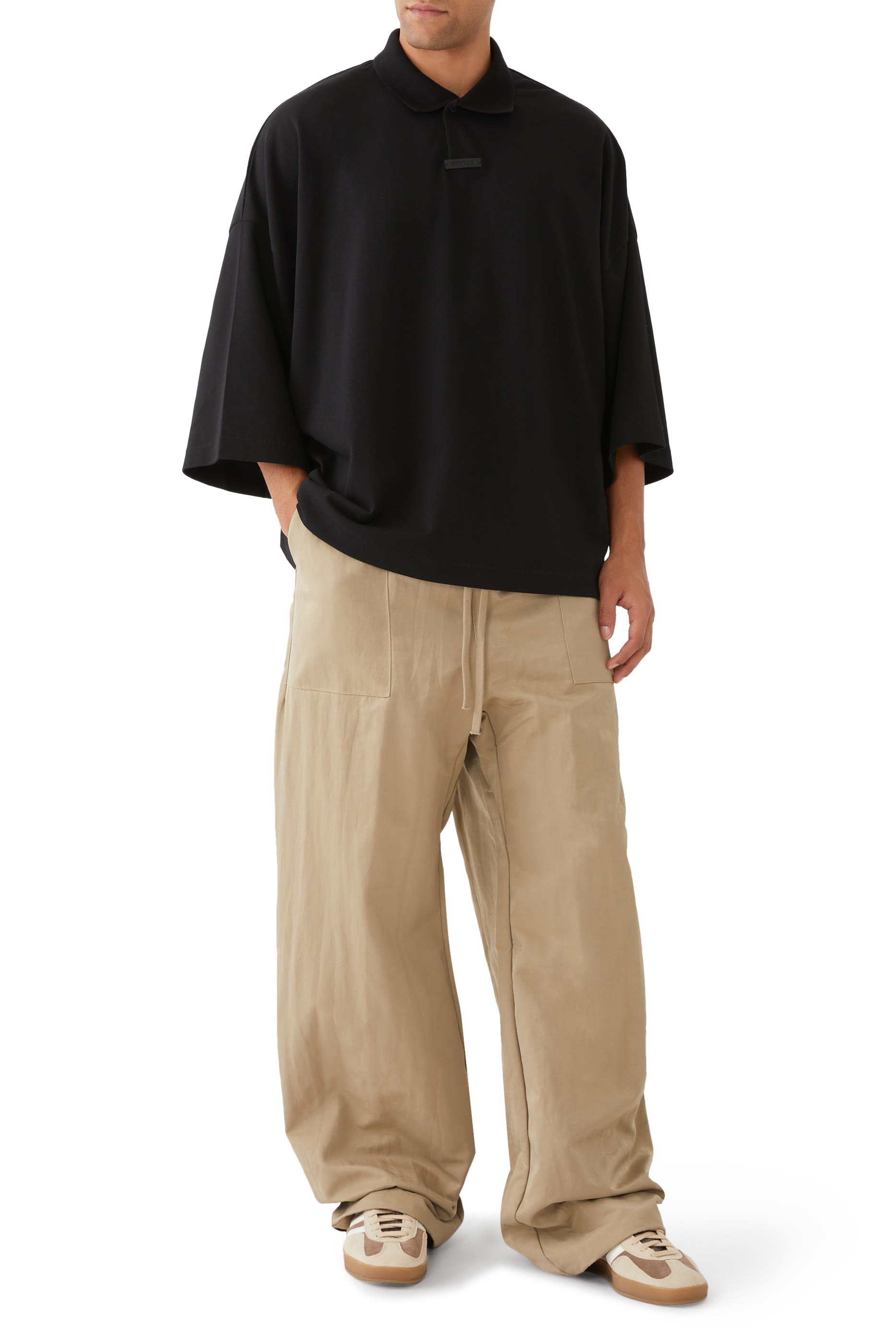 Textured Nylon Utility Pants
