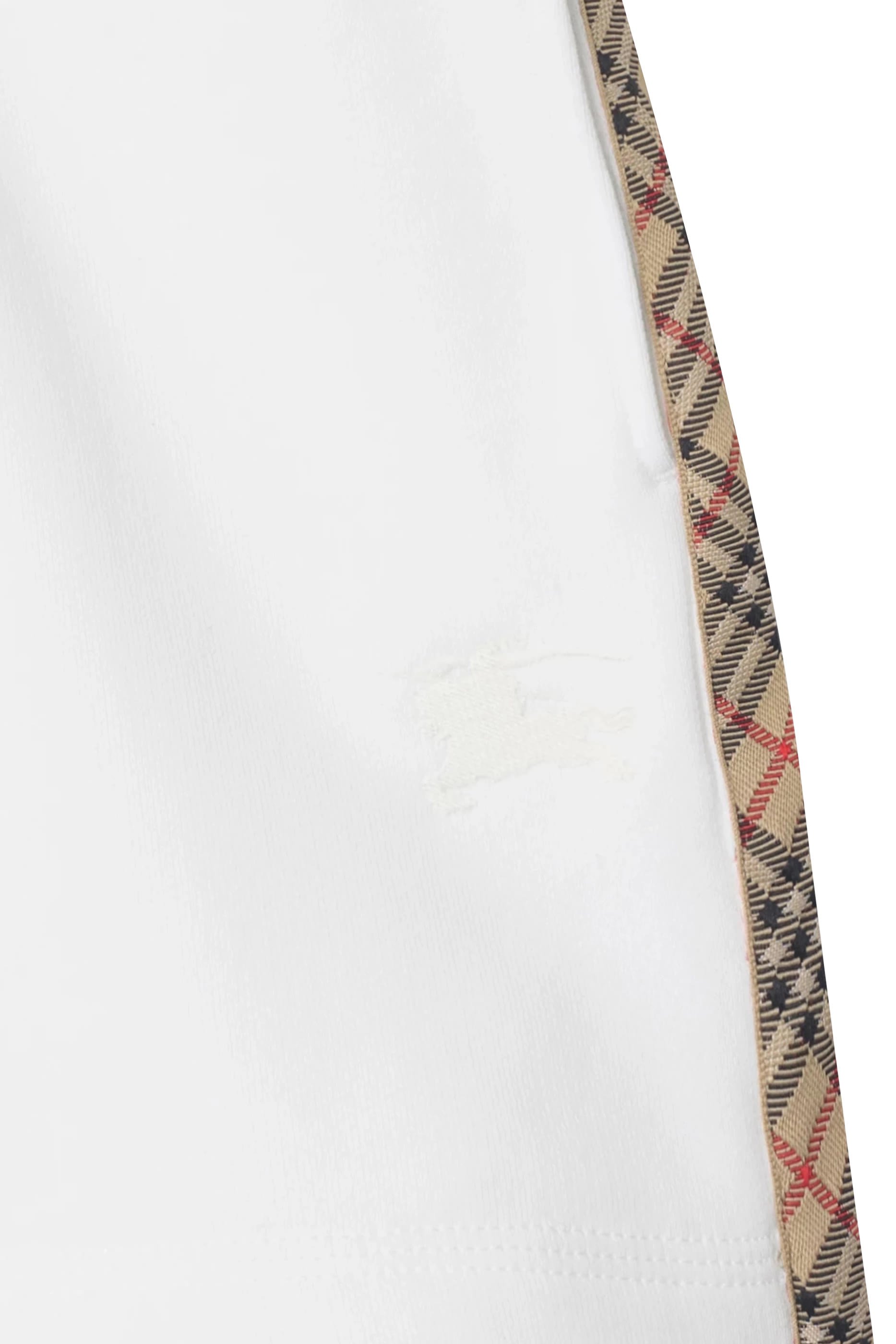 Kids Check Trim Cotton Shorts 