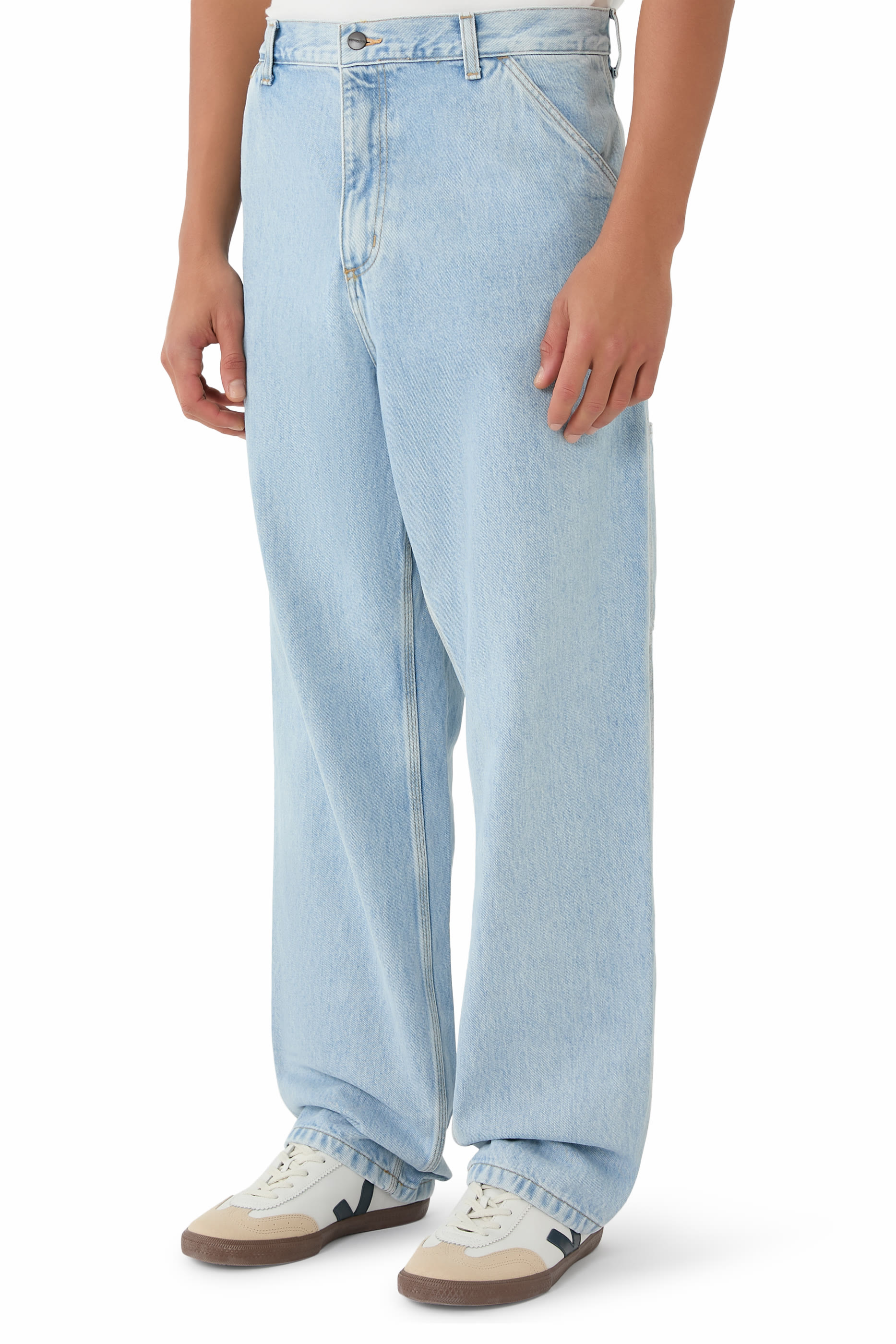 Single Knee Denim Pants