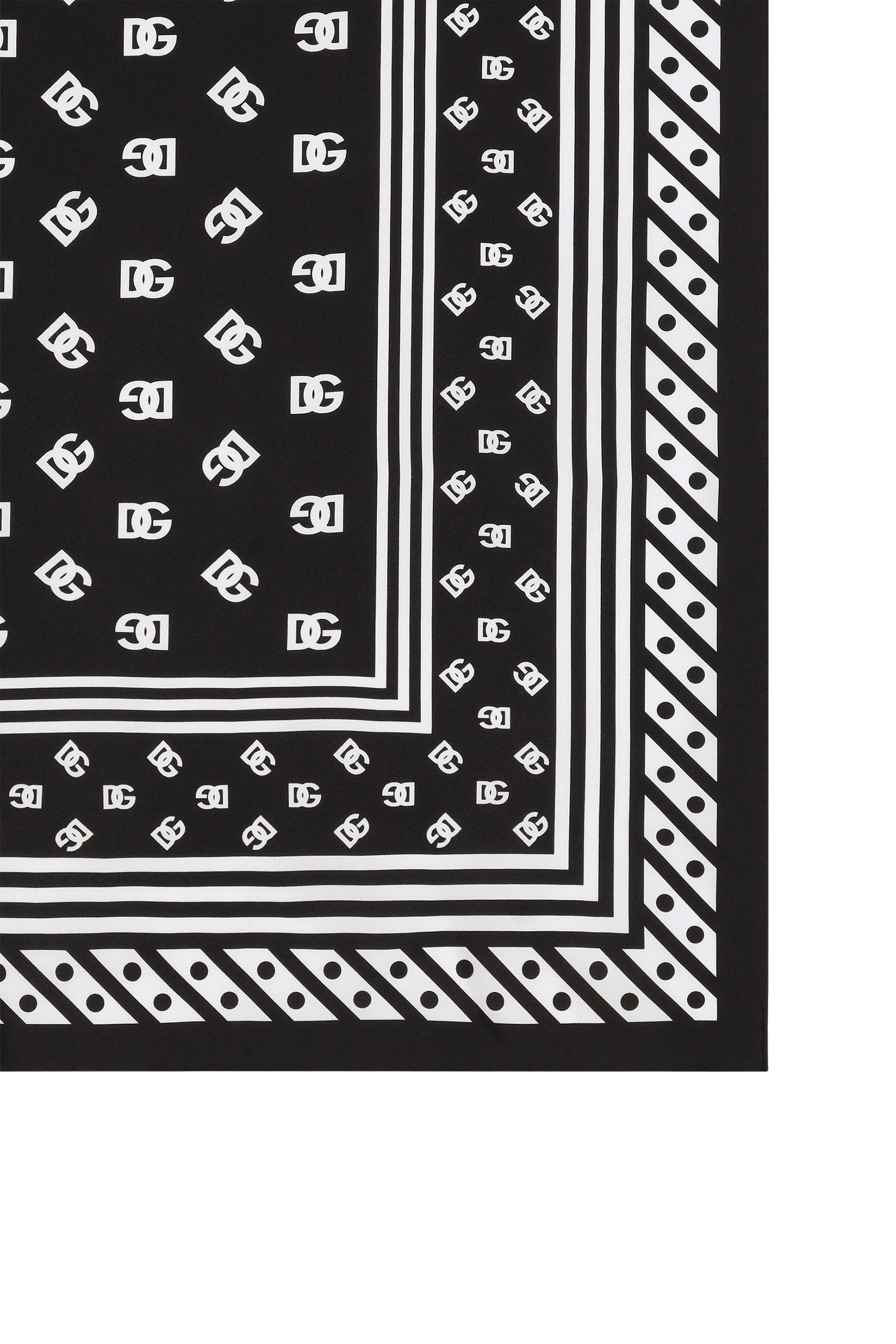 All-Over DG Logo Print Twill Scarf